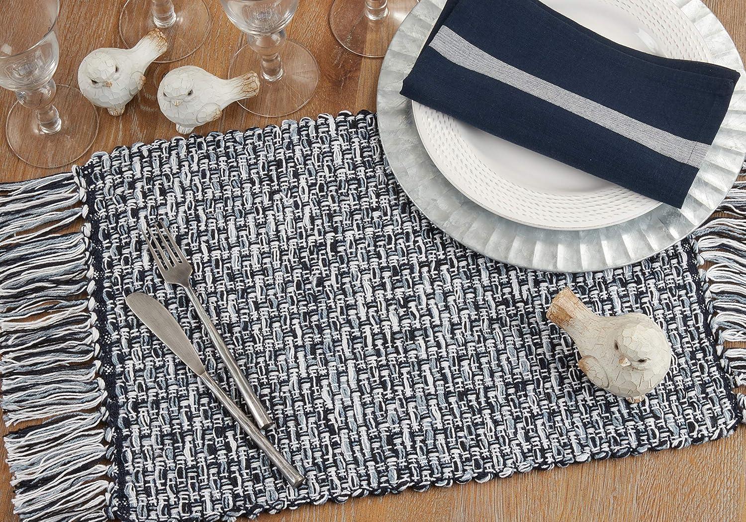 Saro Indie Collection Cotton Rectangle Placemat (Set of 4)