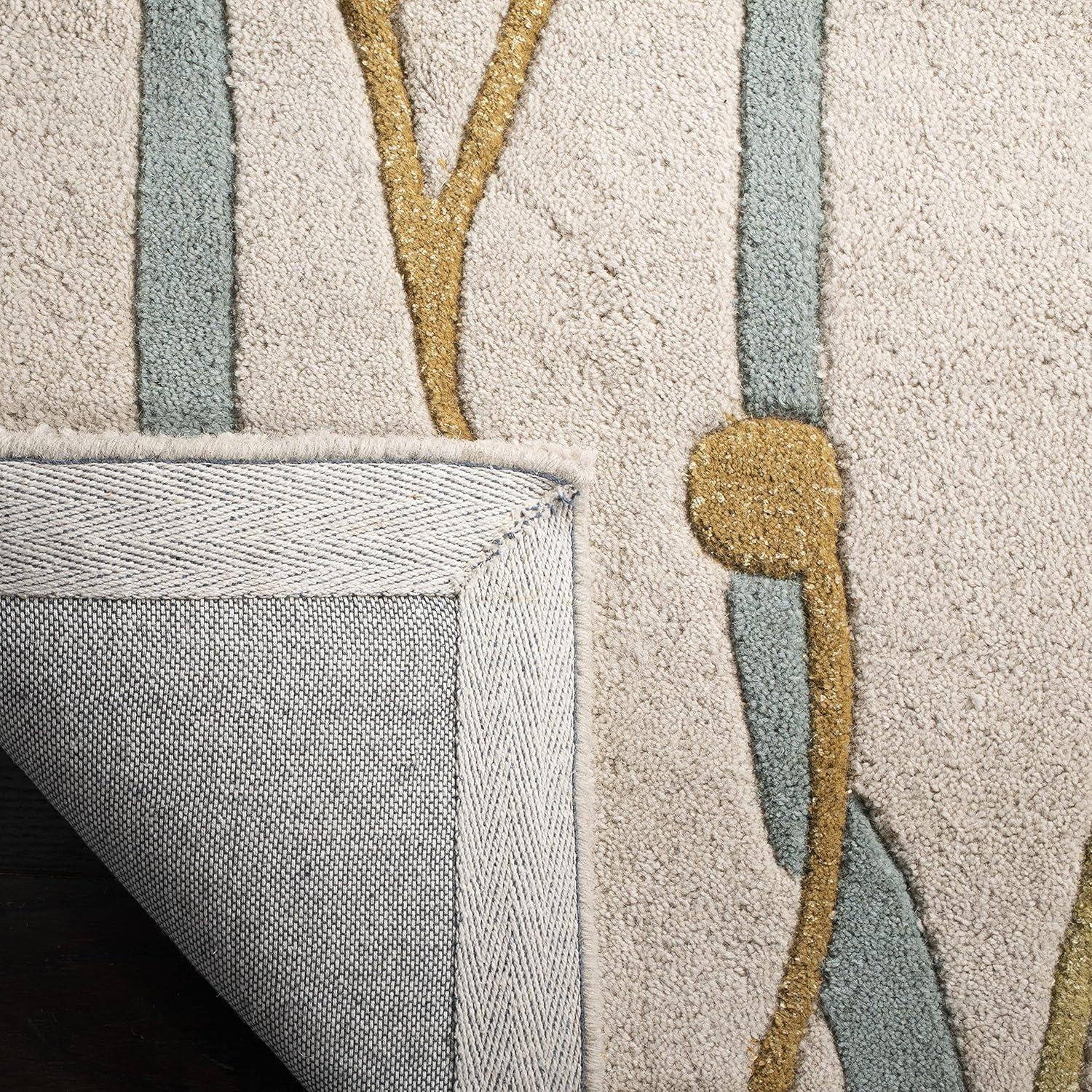 SAFAVIEH Soho Jordan Floral Wool Area Rug, Beige/Multi, 2' x 3'