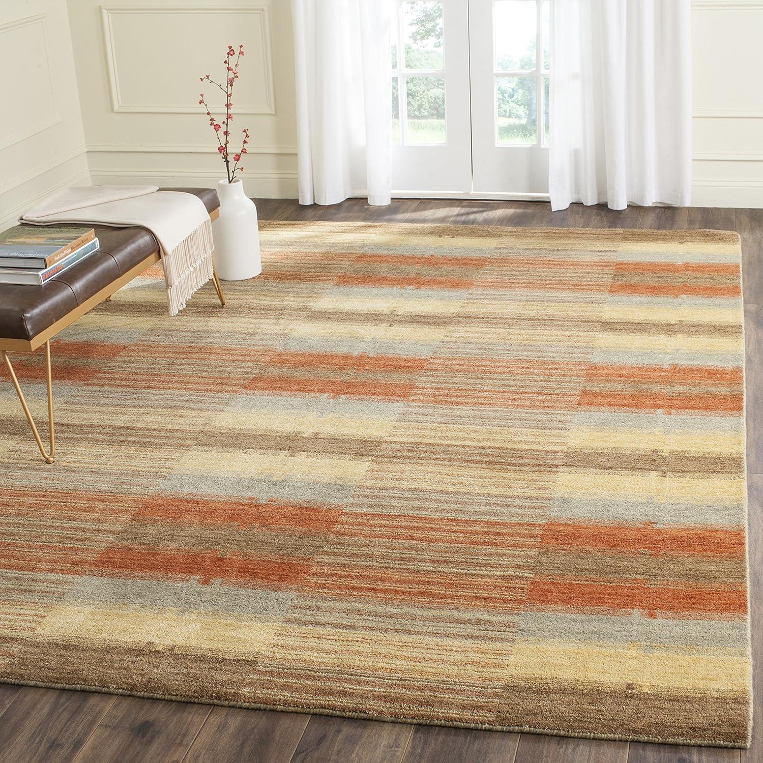 Himalaya HIM473 Handmade Area Rug - 6'x9' - Multi - Safavieh