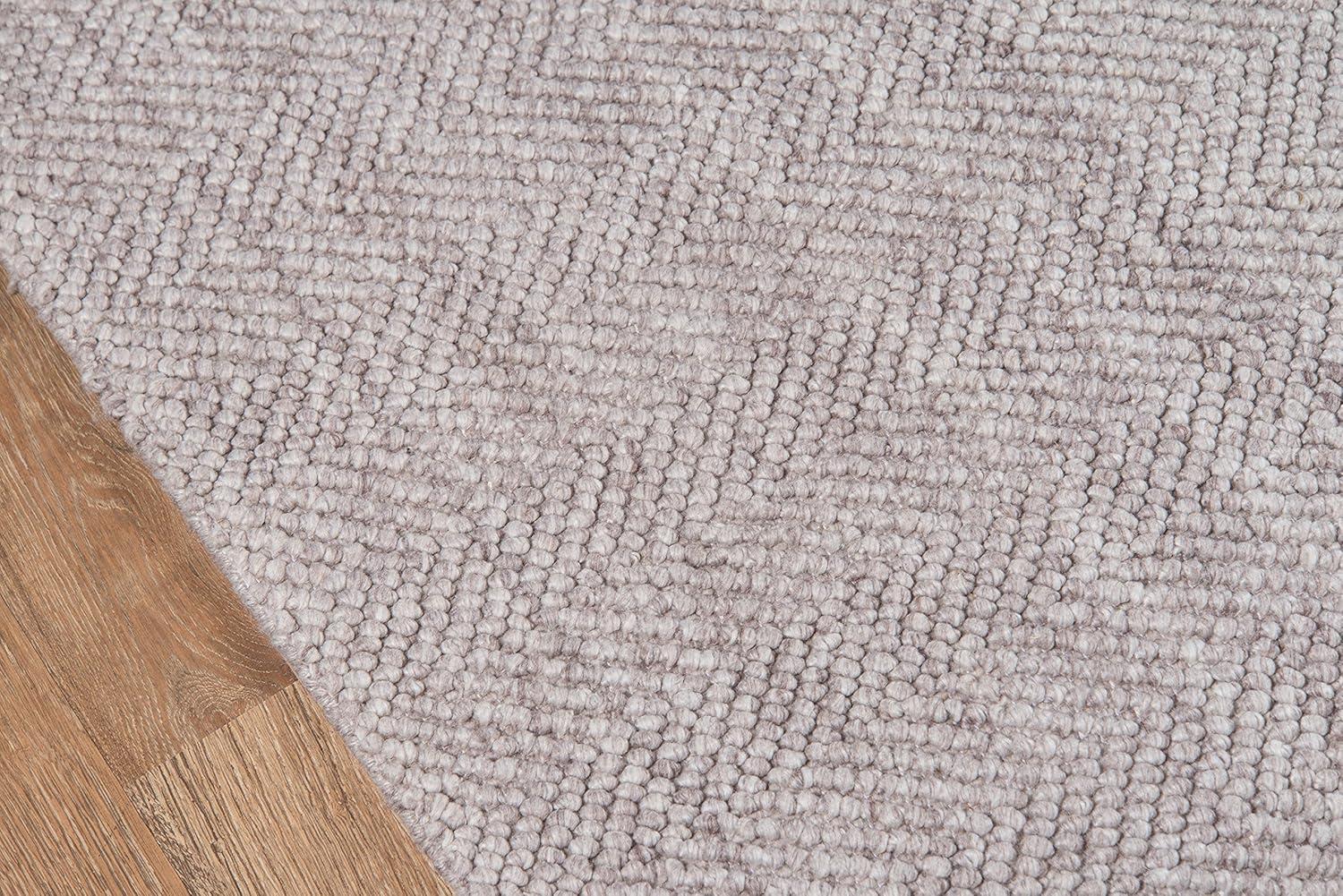 5'x8' Solid Woven Area Rug Brown - Erin Gates By Momeni: Modern Handmade Low Pile Indoor Rectangle Rug