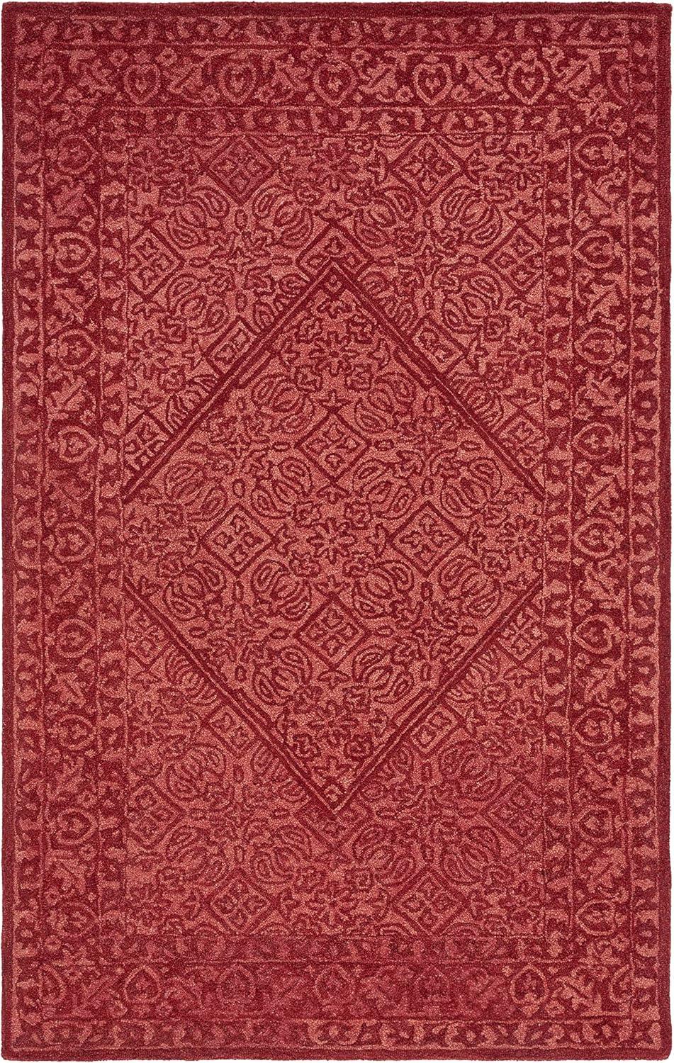 SAFAVIEH Dip Dye Felicia Floral Area Rug, Red, 3' x 5'