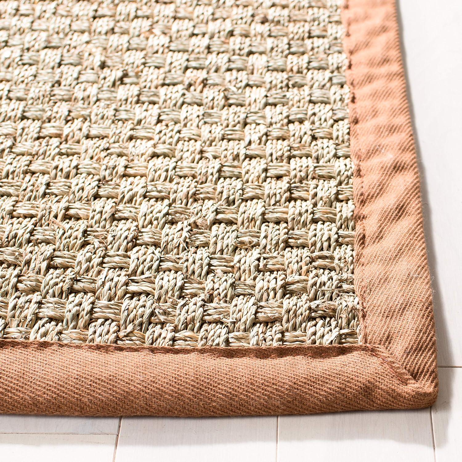 Natural Fiber NF114 Power Loomed Indoor Area Rug - Natural/Brown - 8'x8' - Safavieh
