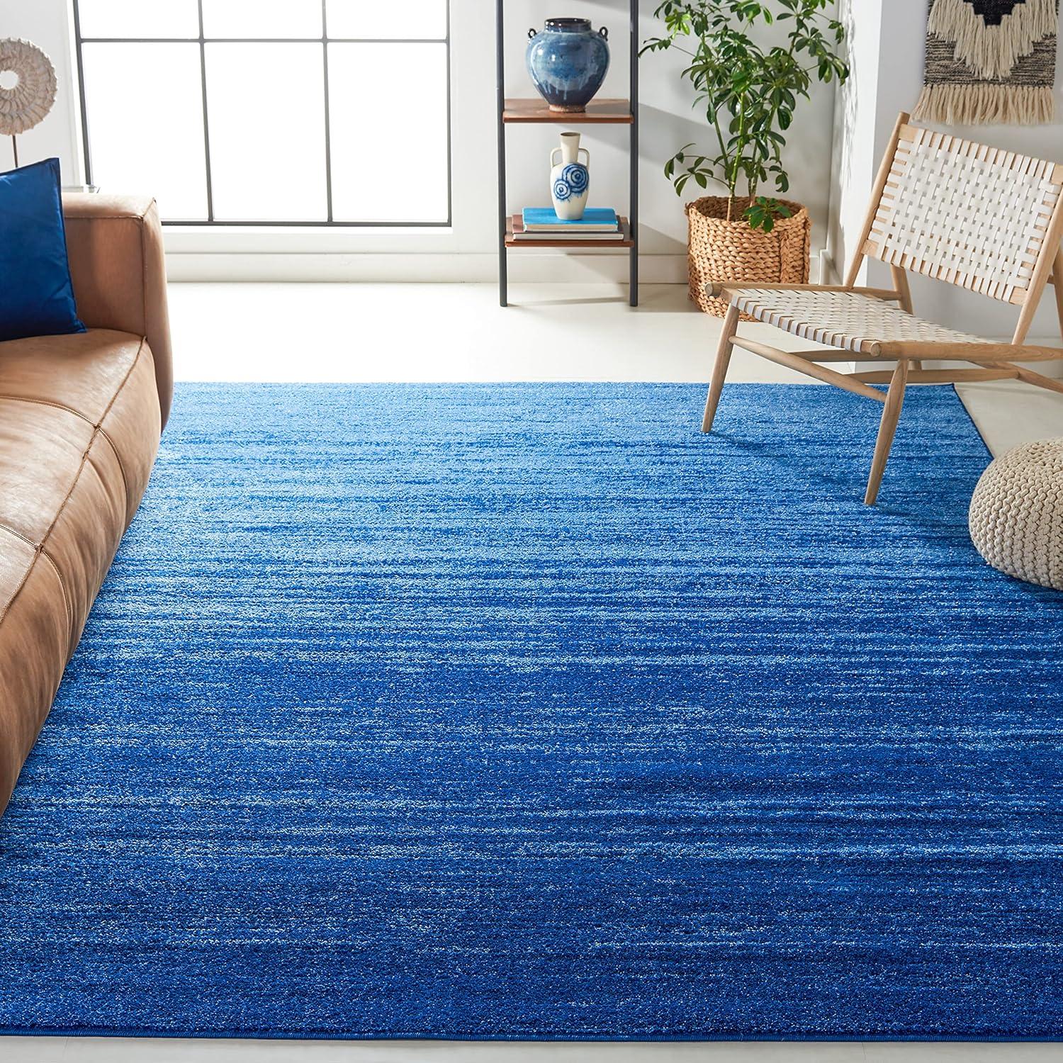 SAFAVIEH Adirondack Esmond Striped Area Rug, Light Blue/Dark Blue, 11' x 15'