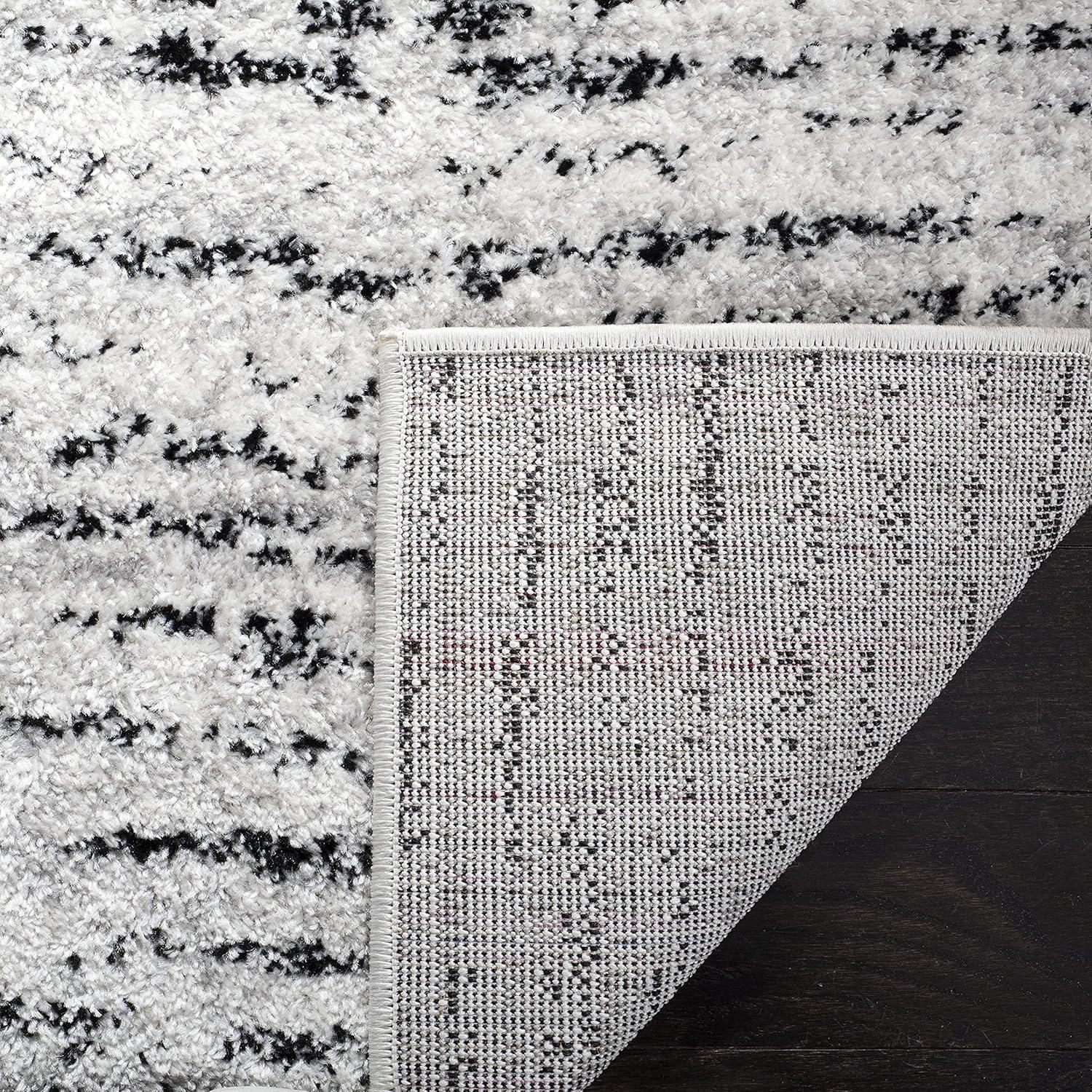 Adirondack ADR117 Machine Made Indoor Area Rug - Ivory/Silver - 8'x10' - Safavieh