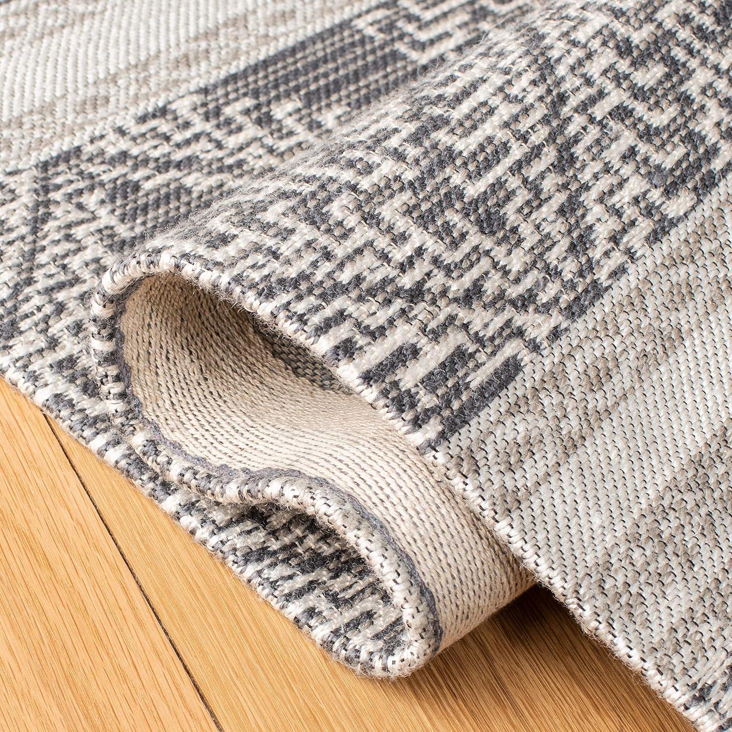 Classic Vintage CLV717 Hand Woven Area Rug - Grey - 6'x9' - Safavieh.