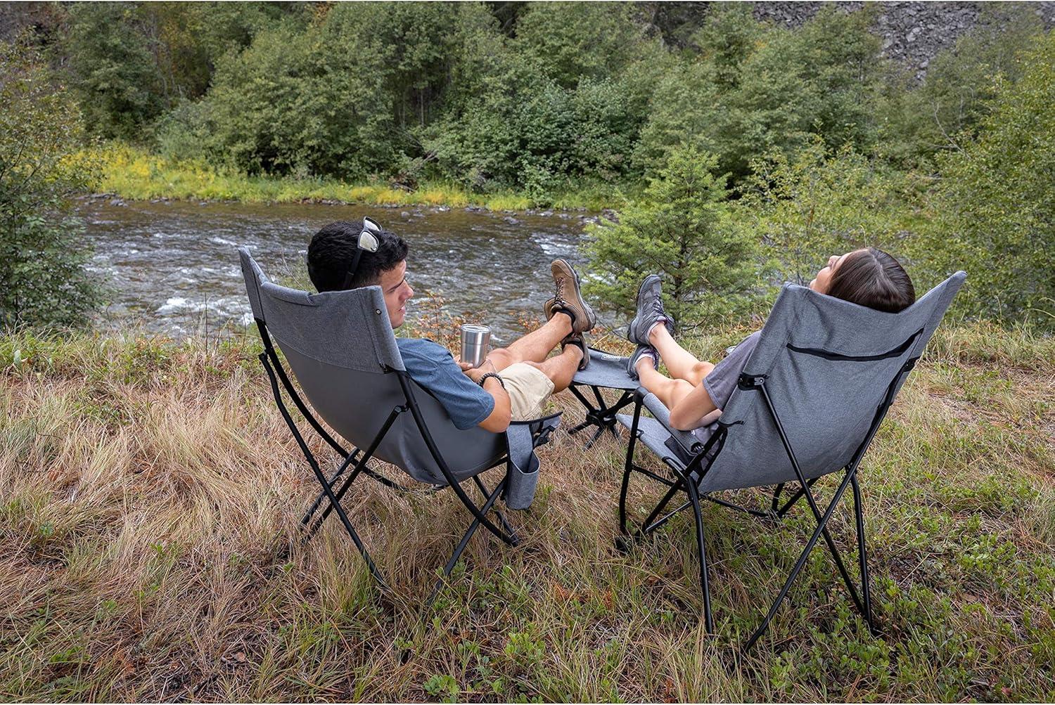 Streamlined Outdoor Bucket Chair with Steel Frame and Oversized Cupholder