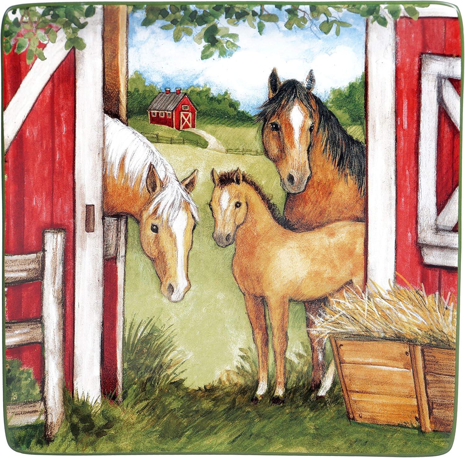 Certified International Certified International Clover Farm Square Platter 12.5"