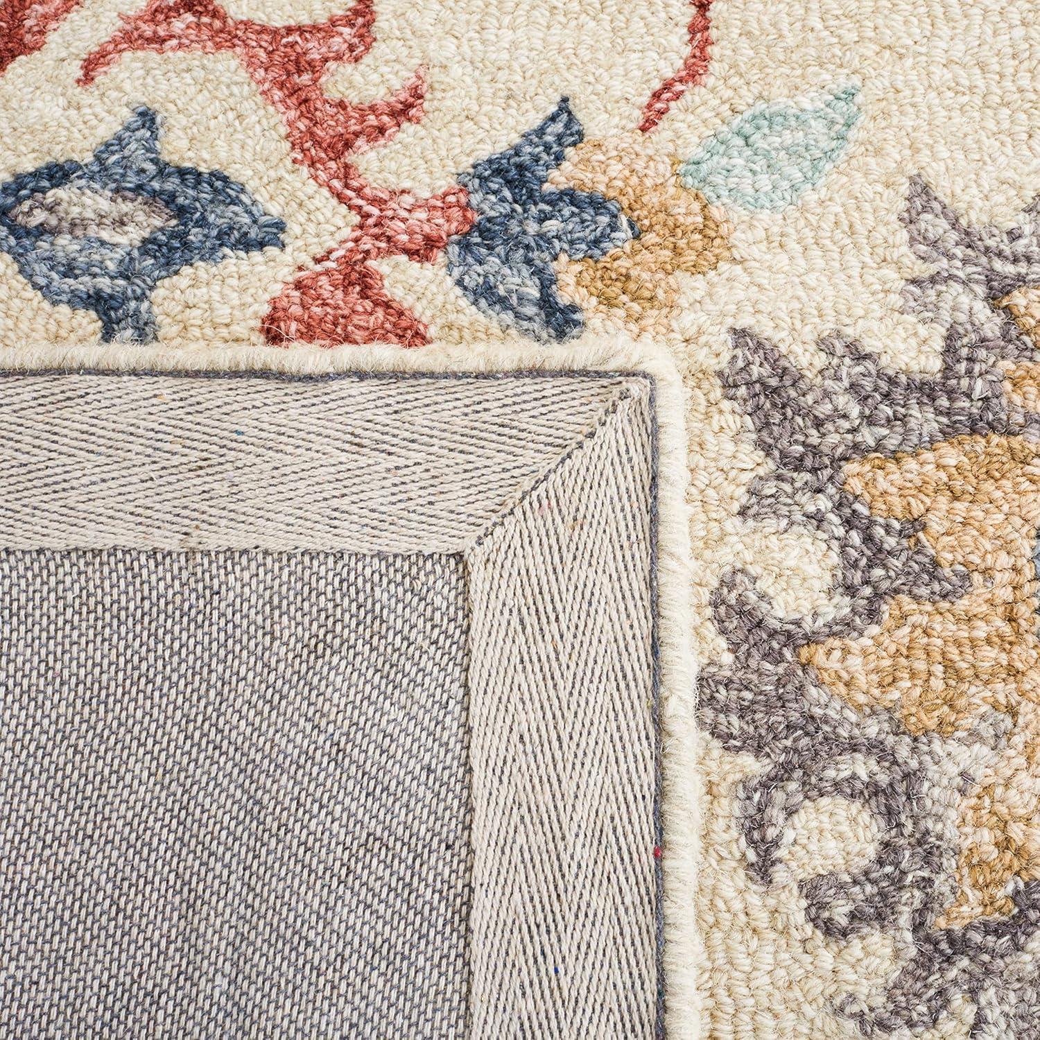 Metro MET354 Hand Tufted Indoor Area Rug - Beige/Rust - 8'x10' - Safavieh