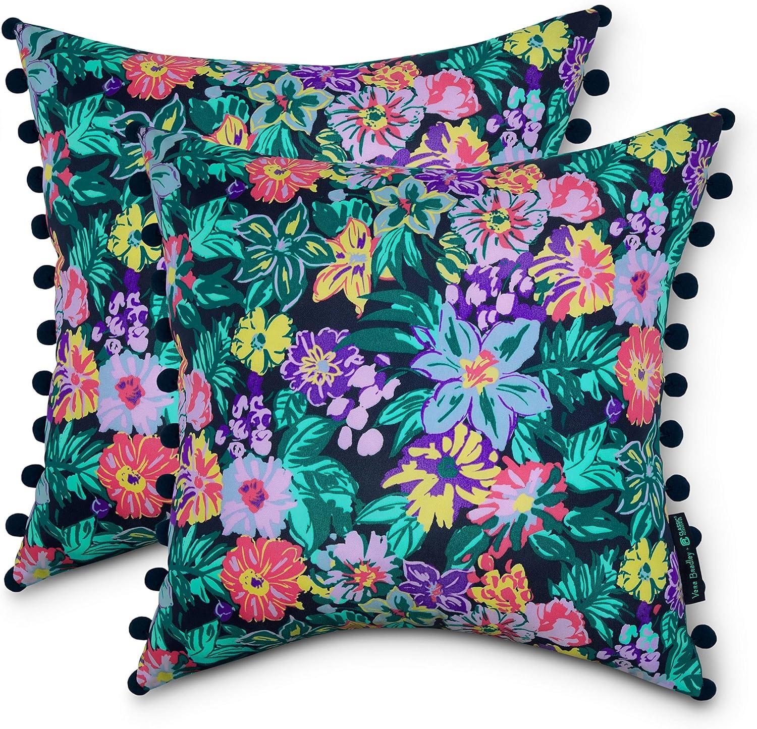 2pk 18'x18' Vera Bradley Square Outdoor Throw Pillows