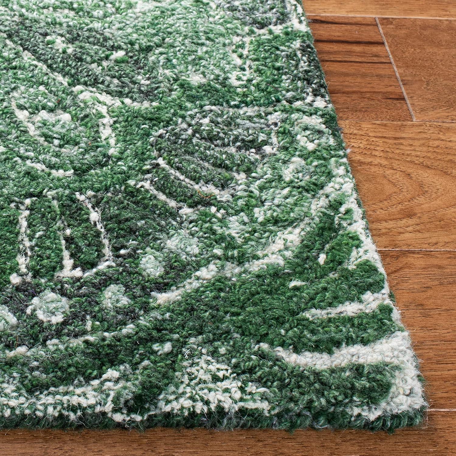 Marquee MRQ110 Hand Tufted Area Rug - Green/Ivory - 8'x10' - Safavieh.