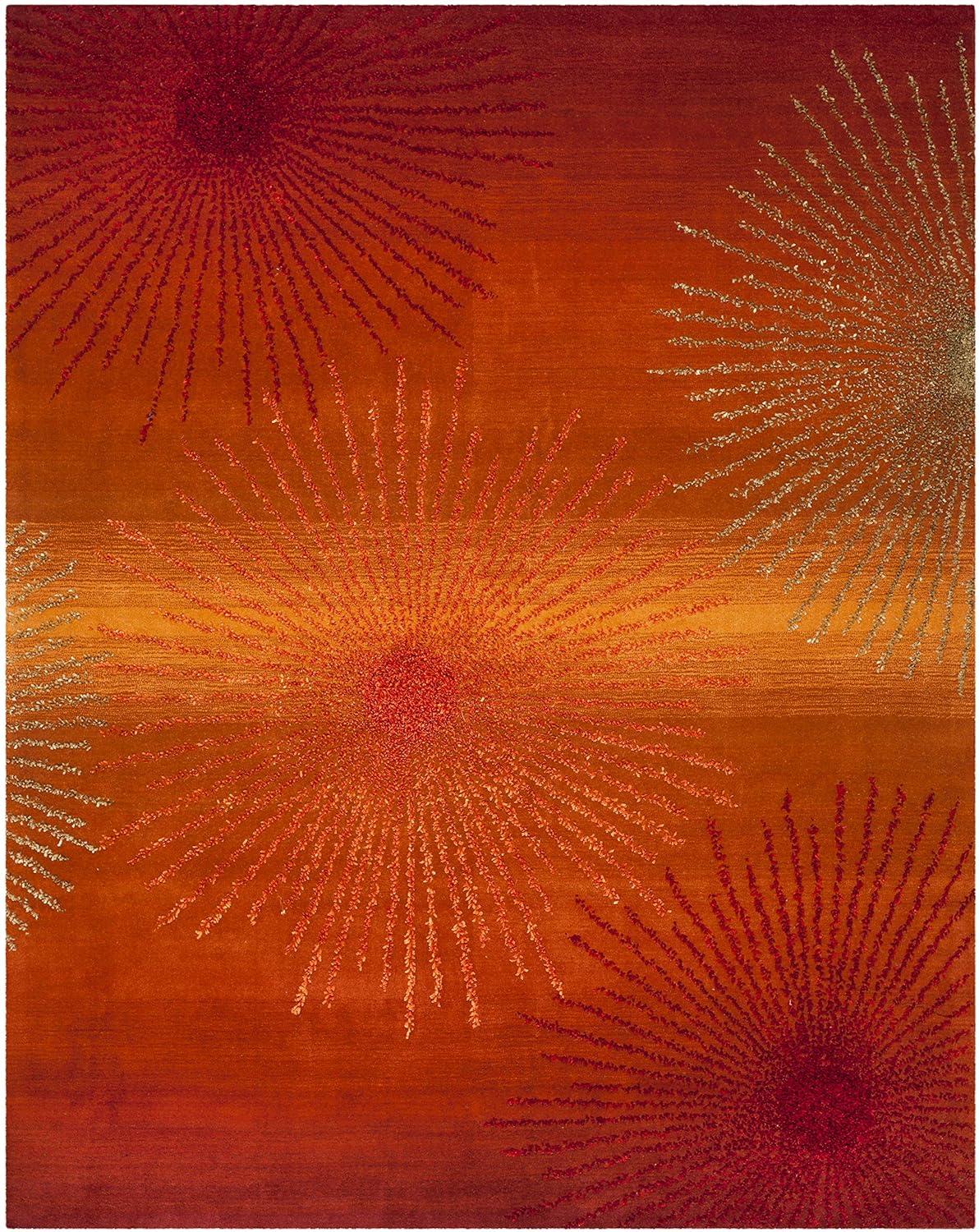 Soho SOH712 Hand Tufted Indoor Area Rug - Rust/Multi - 5'x8' - Safavieh.