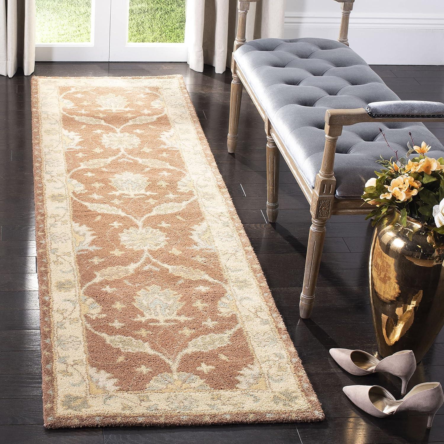 Antiquity AT315 Hand Tufted Accent Rug - Brown/Taupe - 2'x3' - Safavieh.
