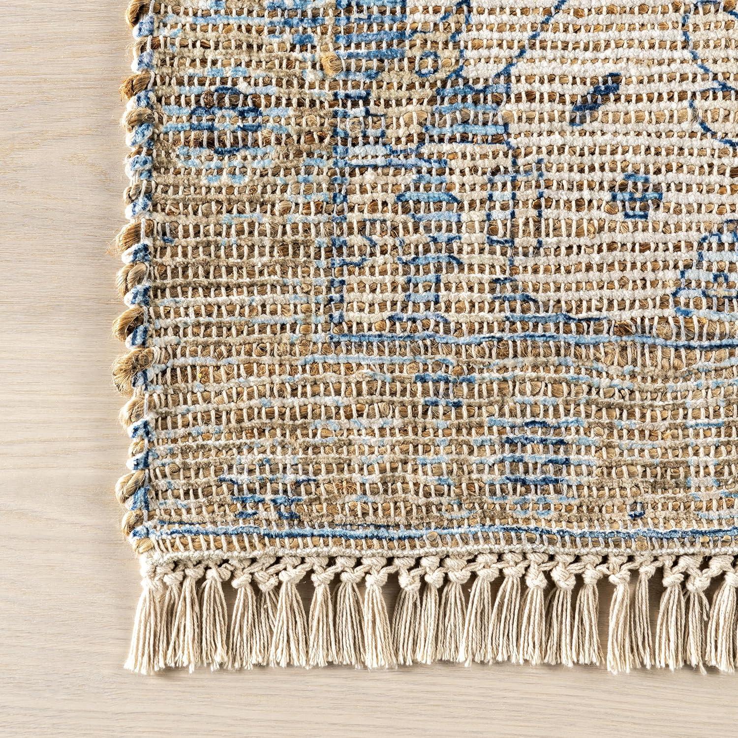 Lauren Liess x Rugs USA - Marigold Vintage Tasseled Area Rug, 6' x 9', Sand