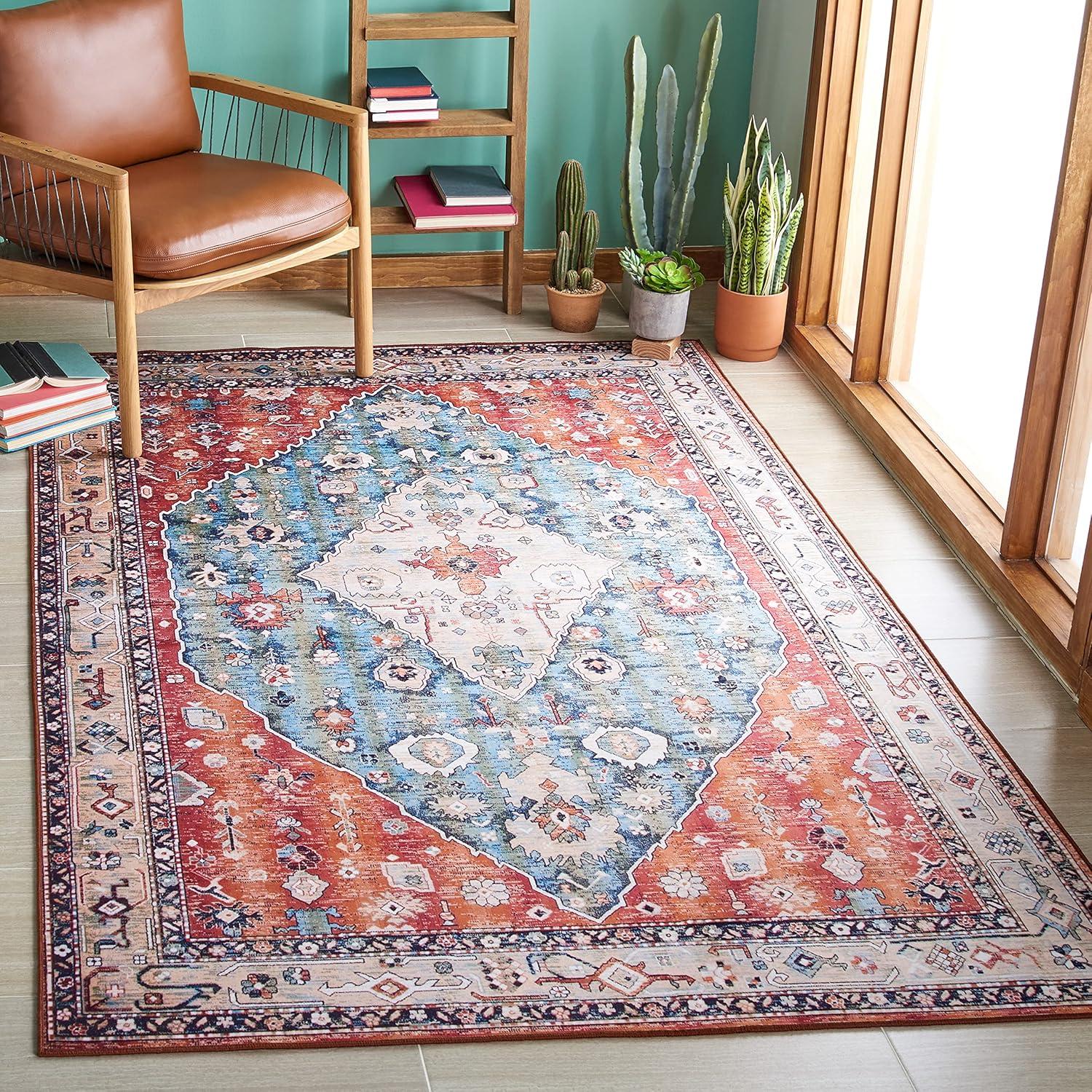 Tucson TSN104 Power Loomed Machine Washable Area Rug  - Safavieh