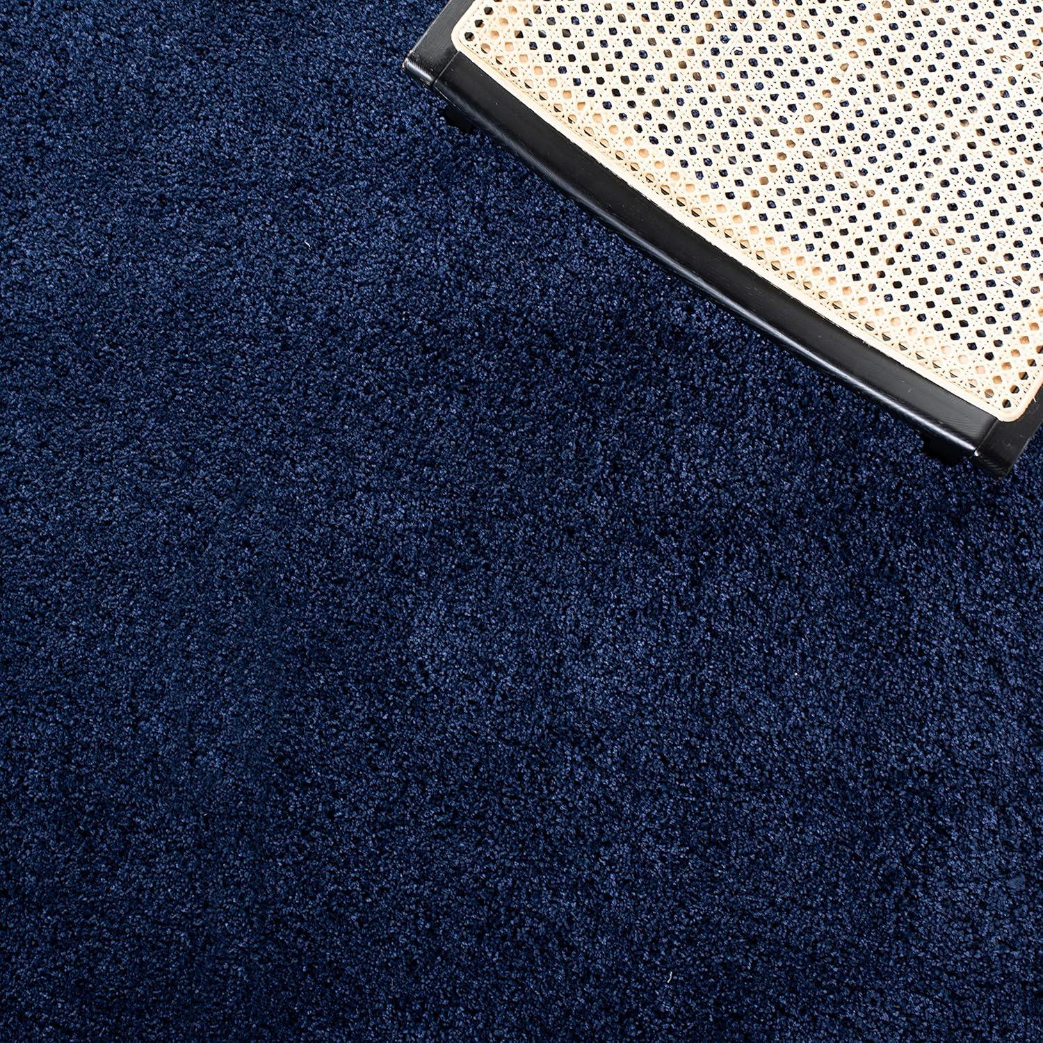 Milan Shag SG180 Power Loomed Indoor Area Rug - Navy - 5'1"x8' - Safavieh