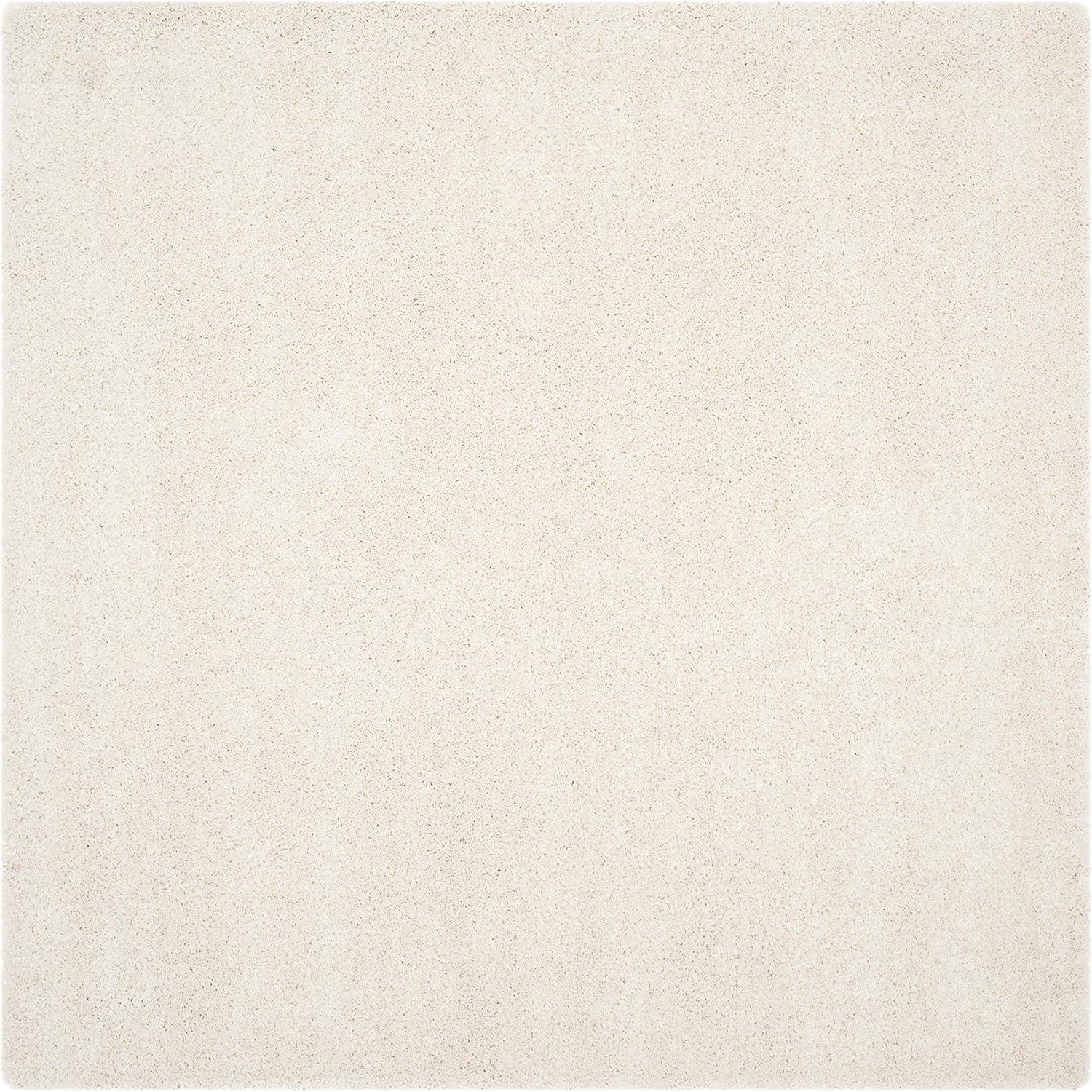 Milan Shag SG180 Power Loomed Indoor Area Rug - Ivory - 7'x7' - Safavieh
