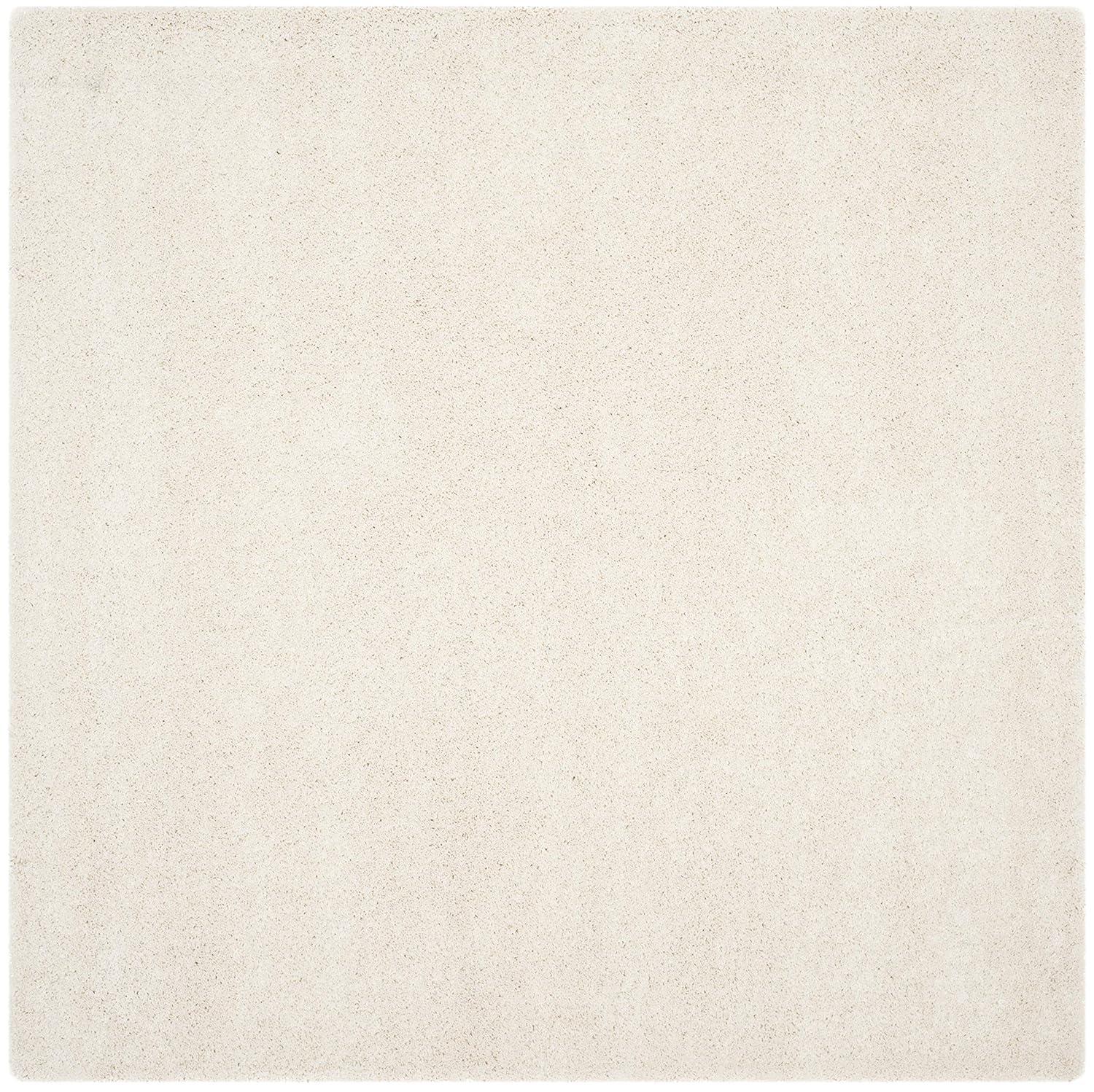 Milan Shag SG180 Power Loomed Indoor Area Rug - Ivory - 7'x7' - Safavieh