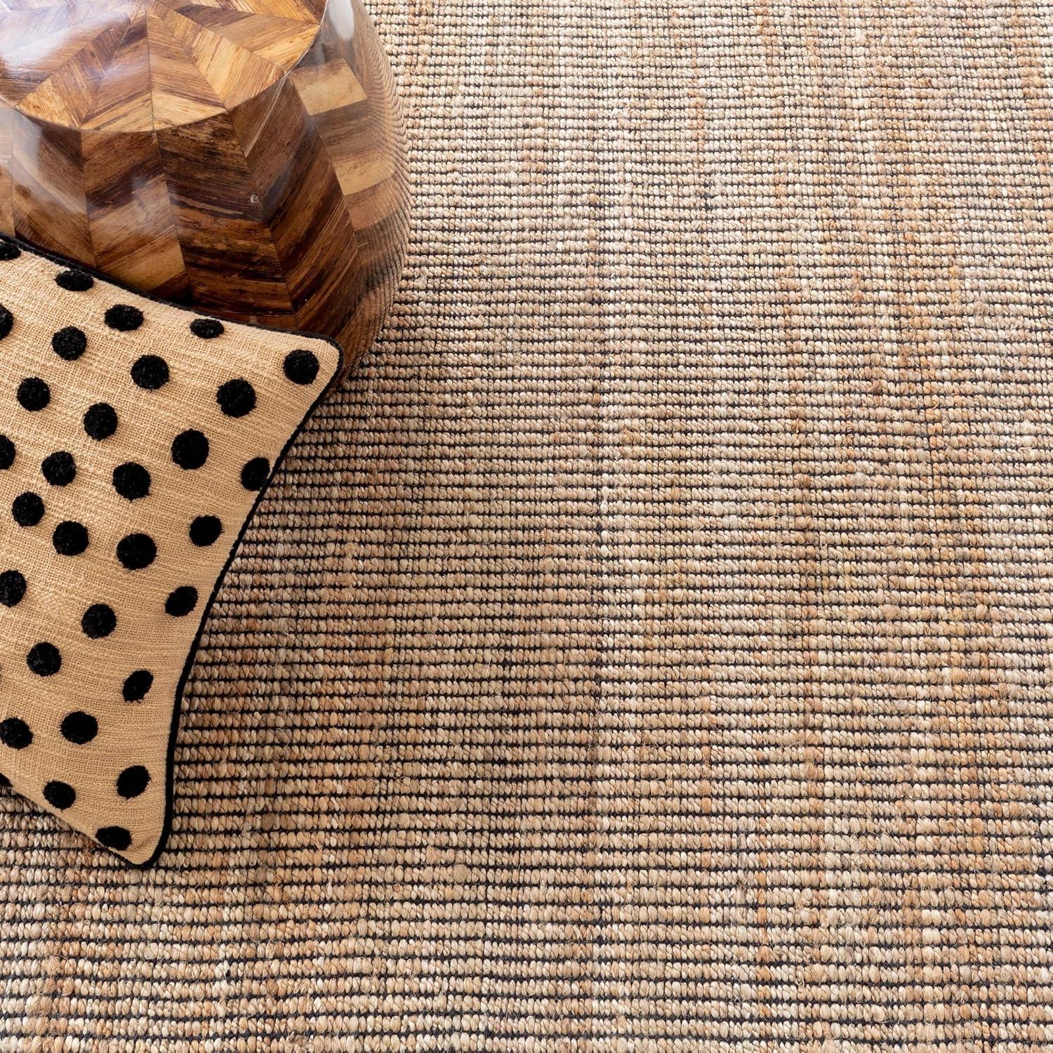Gridwork Ivory Handwoven Jute Rug