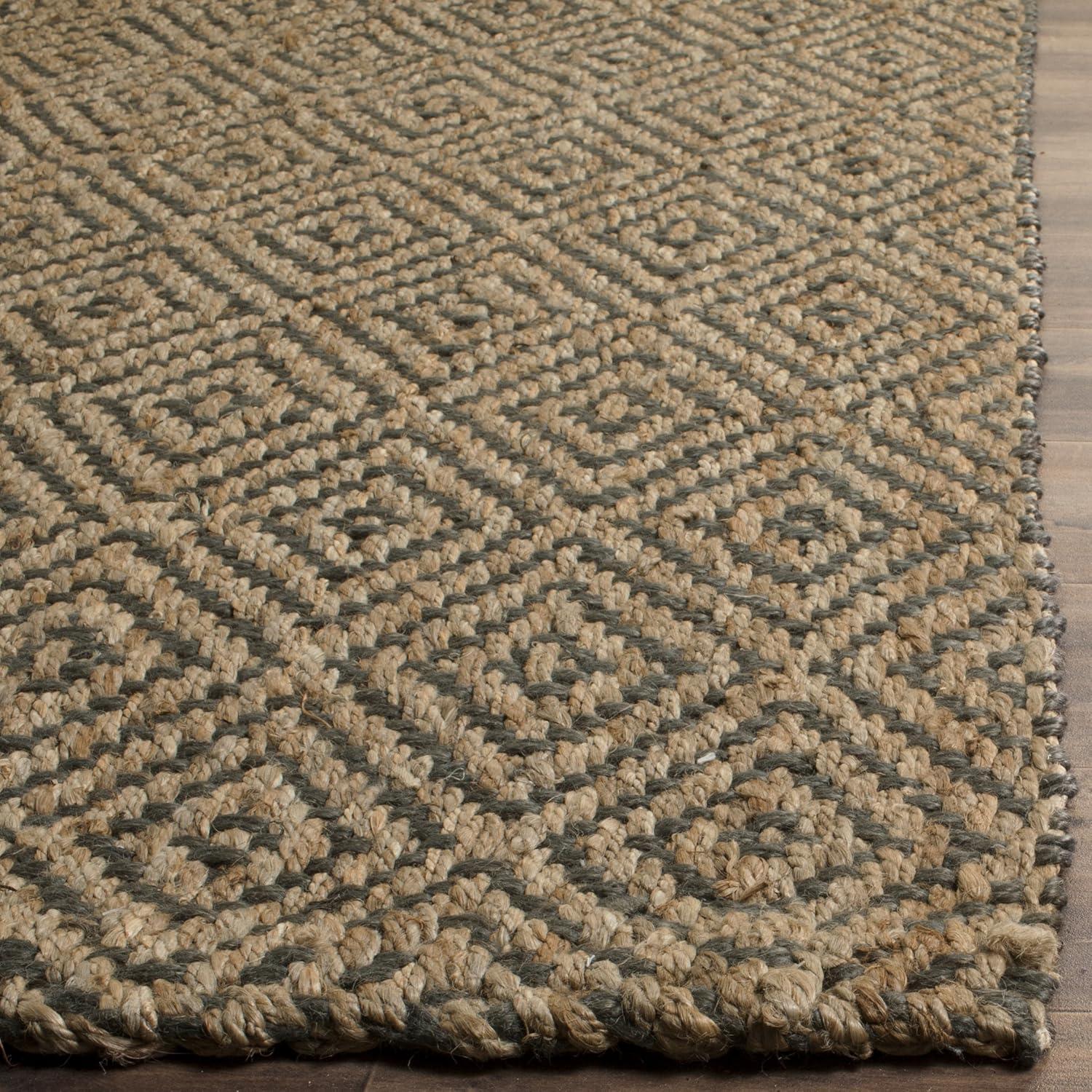 Natural Fiber NF181 Hand Woven Indoor Accent Rug - Natural/Grey - 2'3"x4' - Safavieh.