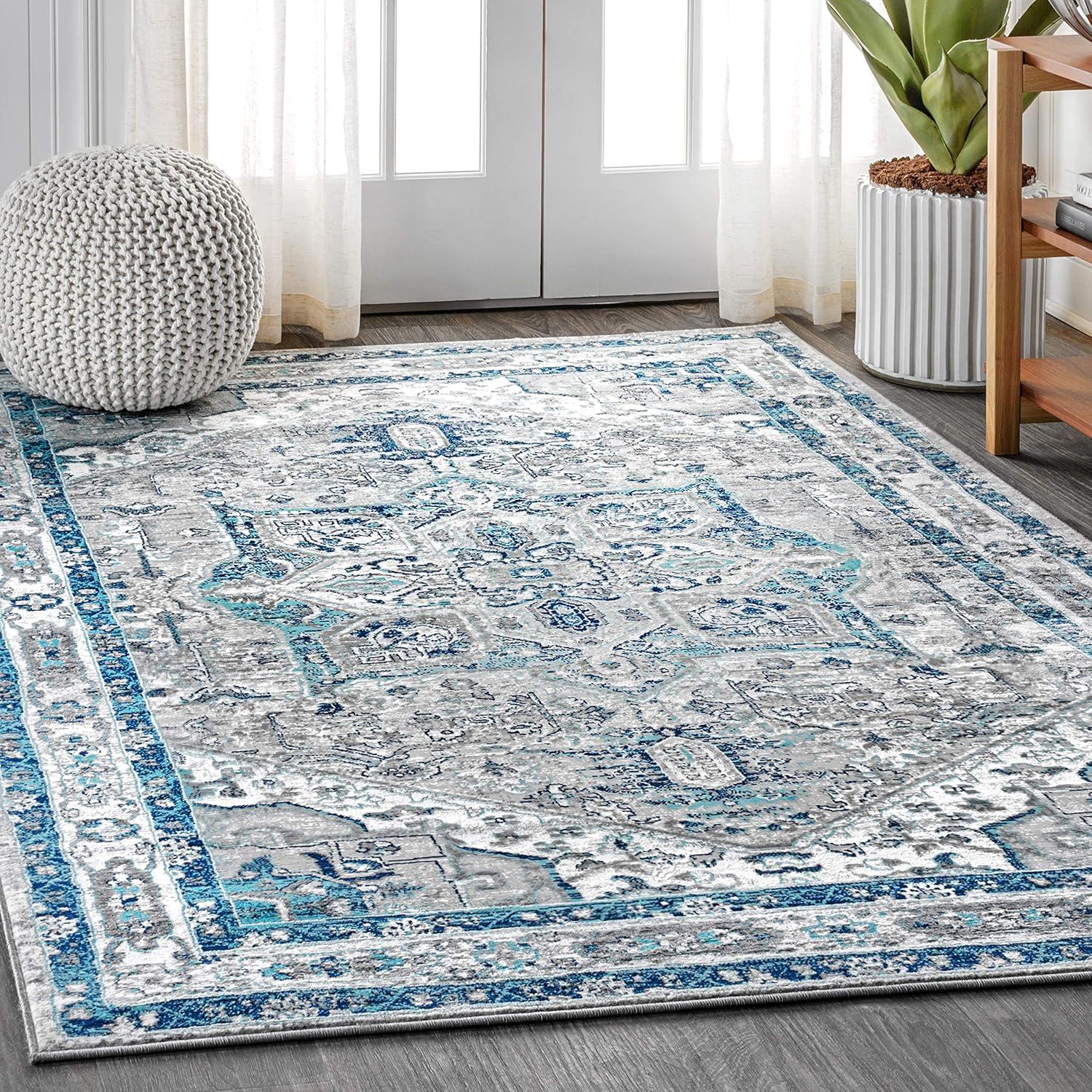 Modern Persian Vintage Medallion Runner Rug - JONATHAN Y