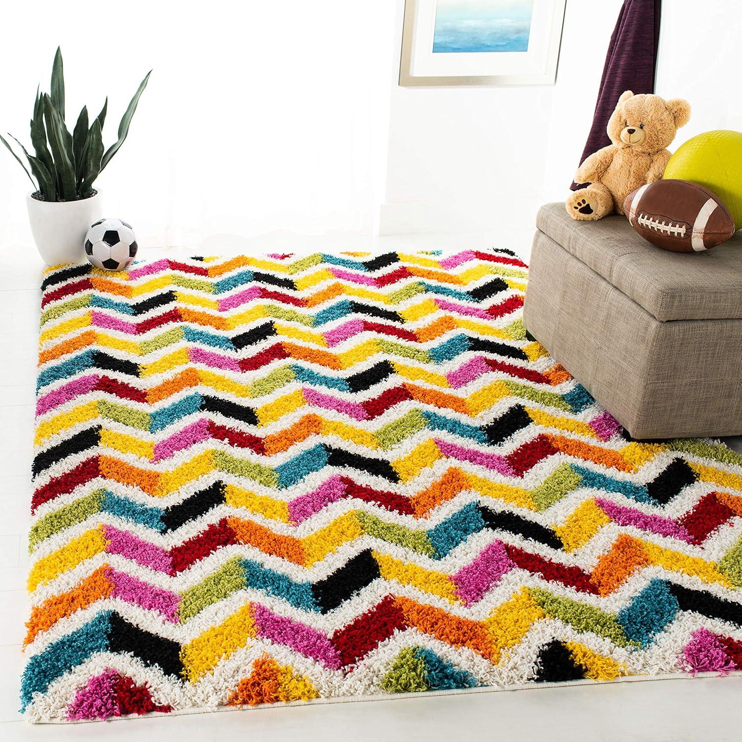 Shag Kids SGK565 Power Loomed Area Rug  - Safavieh