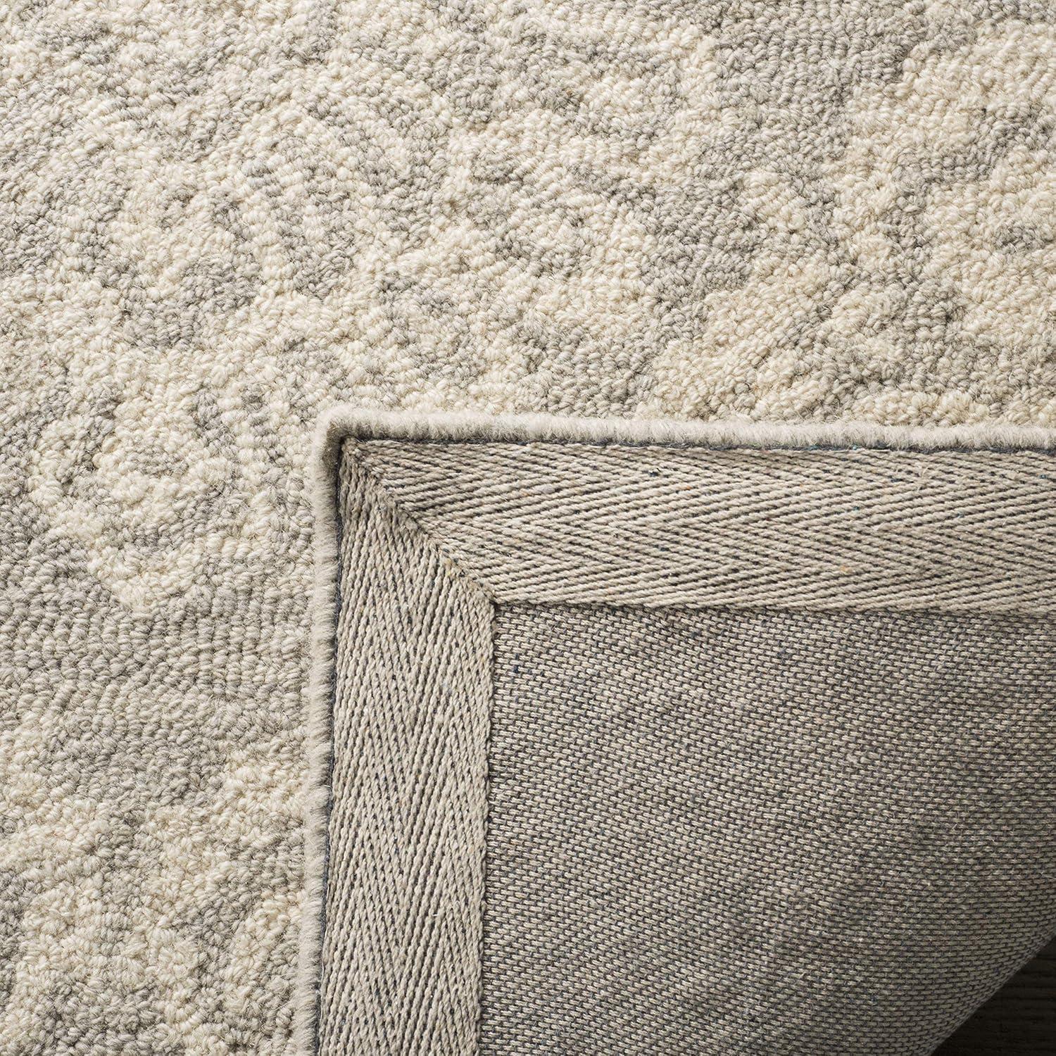 Tansy Handmade Wool Ivory/Gray Rug