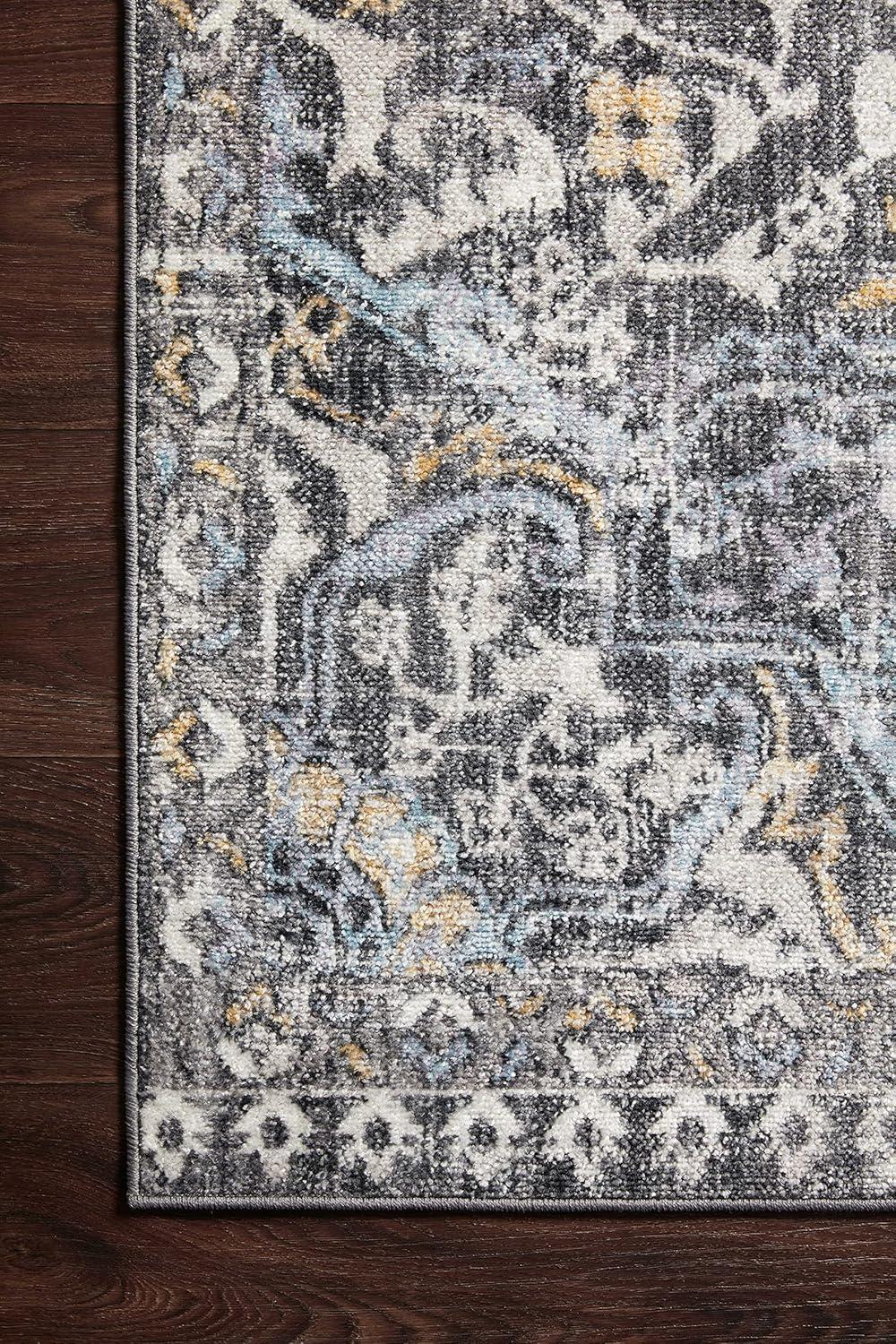 Loloi II Cassandra Collection CSN-02 Charcoal / Gold Oriental Area Rug 2'-6" x 5'-9"