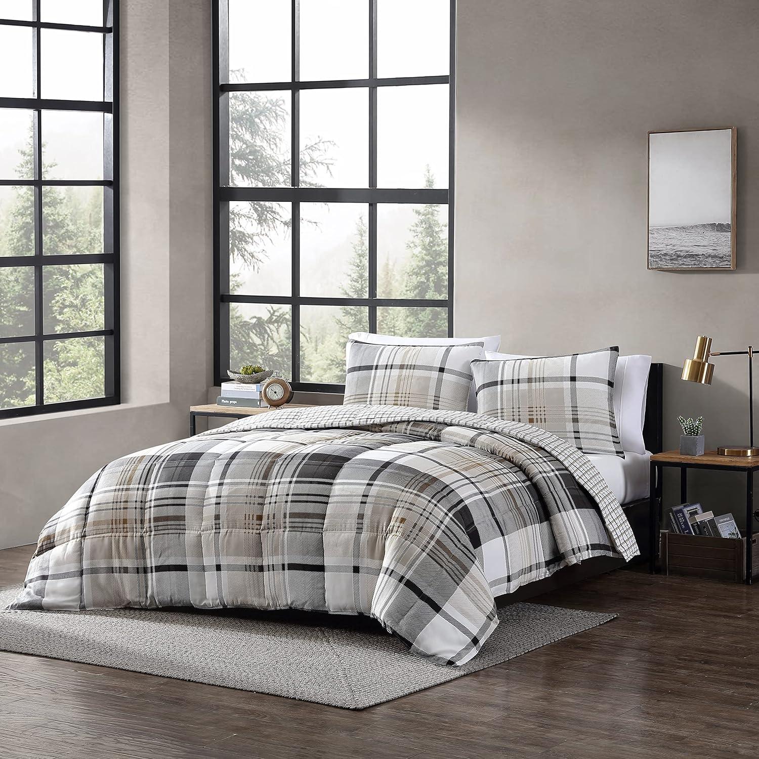 Plaid Normandy Reversible Comforter Set - Eddie Bauer