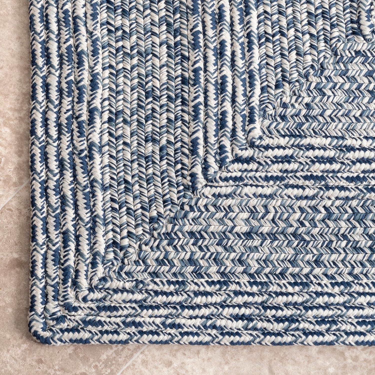 Nuloom Rowan Solid Oval 8x10 Indoor/Outdoor Area Rug for Living Room Patio Deck Front Porch Kitchen, Ivory