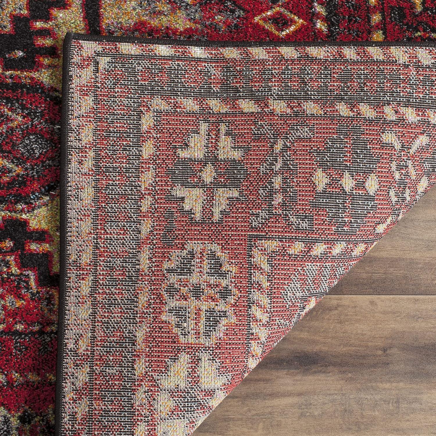 SAFAVIEH Vintage Hamadan Edin Oriental Area Rug, Red/Multi, 10' x 10' Square