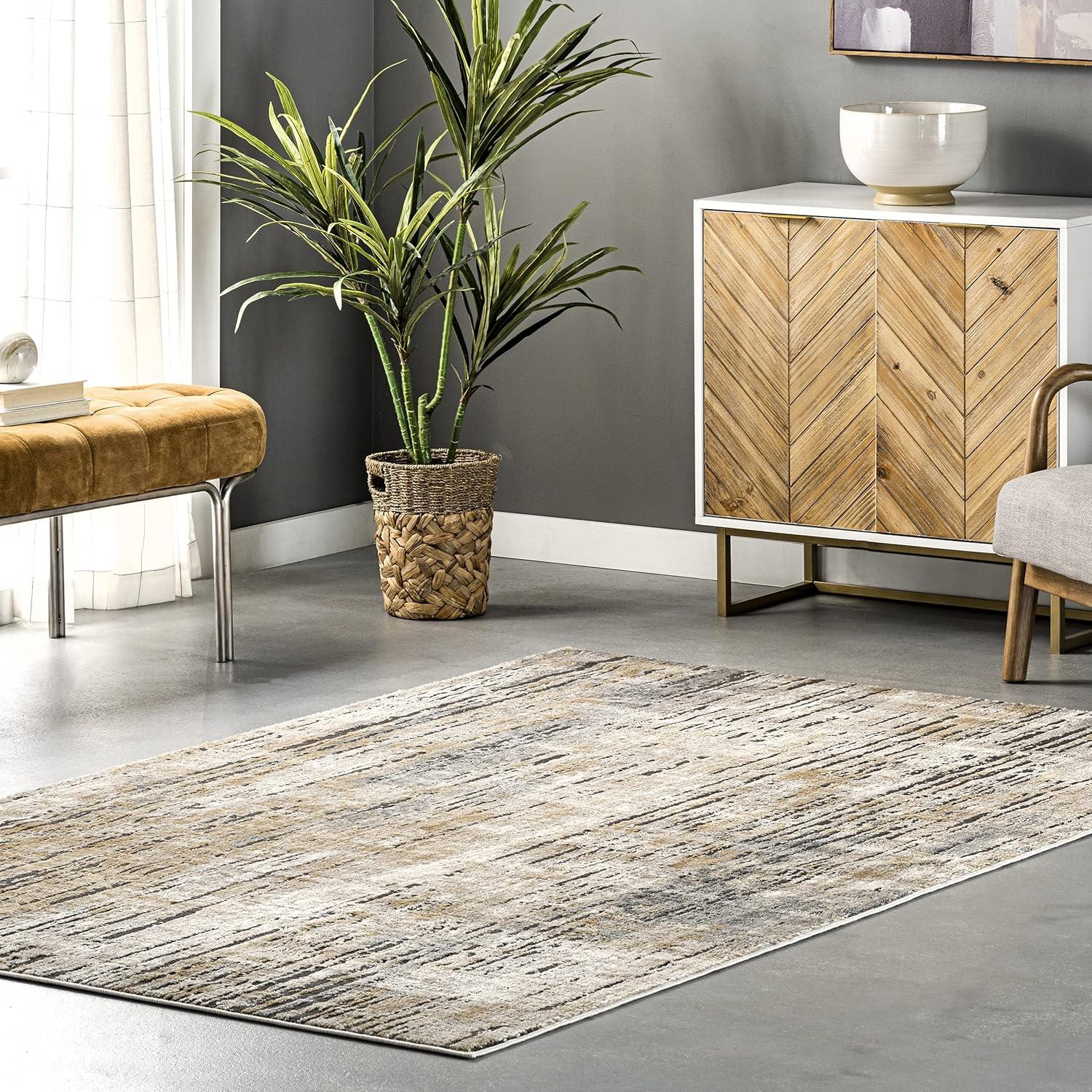 Nuloom Estelle Faded Stripe Abstract Indoor Area Rug