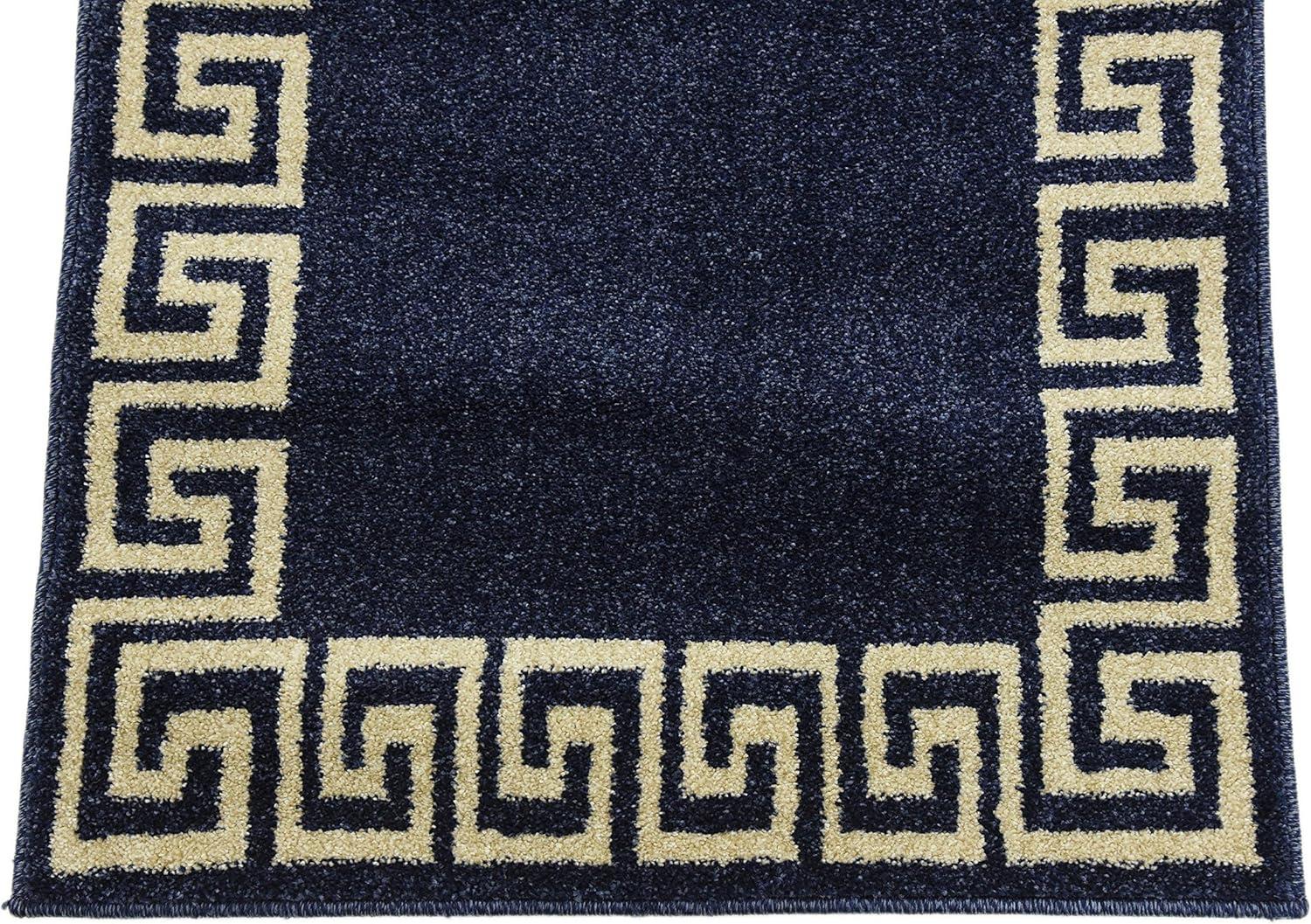 Unique Loom Geometric Modern Area Rugs, Blue