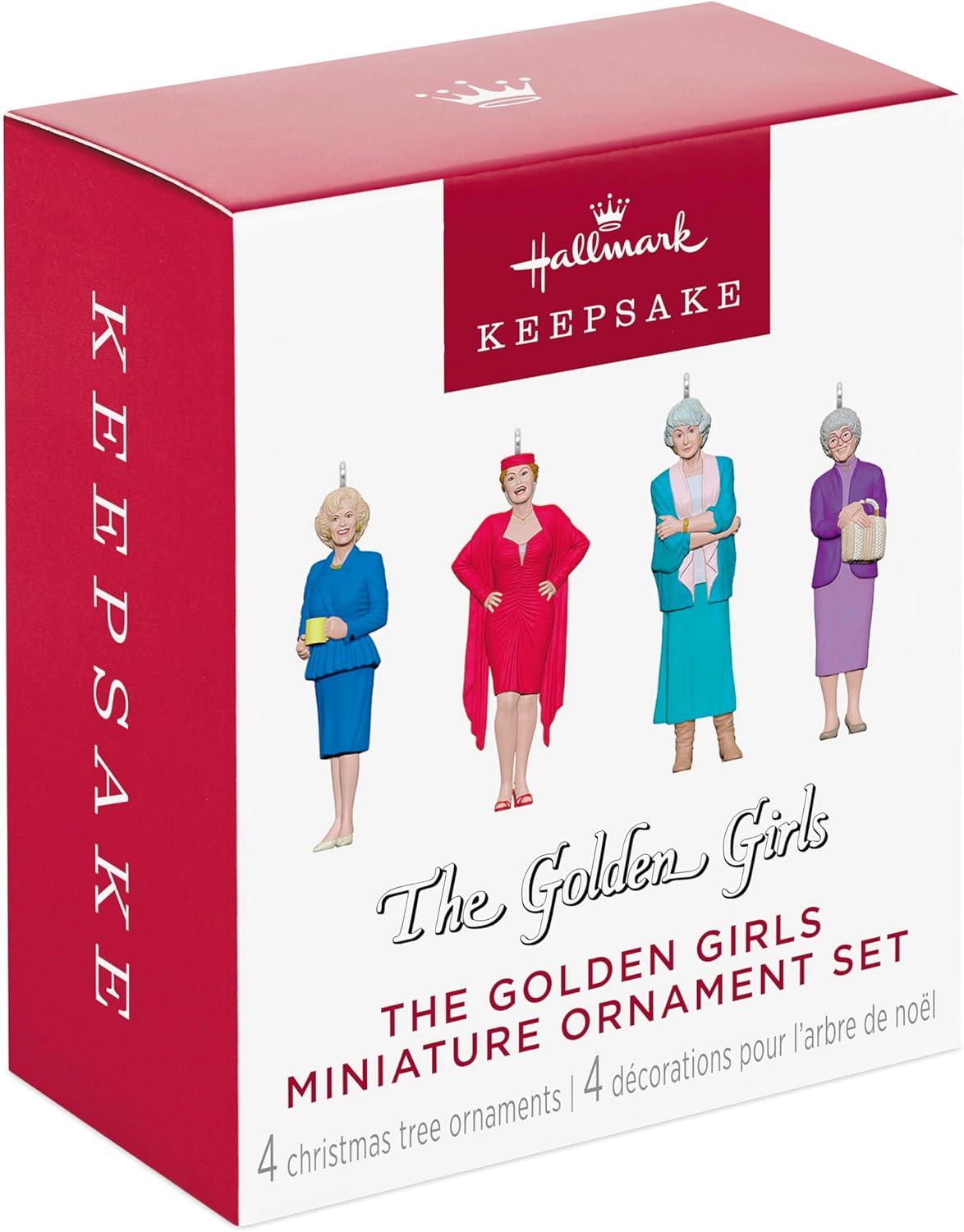 Hallmark 2024 Ornament - Mini The Golden Girls Ornaments, Set of 4
