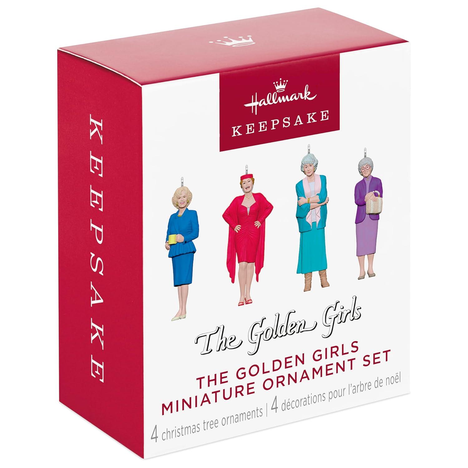 Hallmark 2024 Ornament - Mini The Golden Girls Ornaments, Set of 4