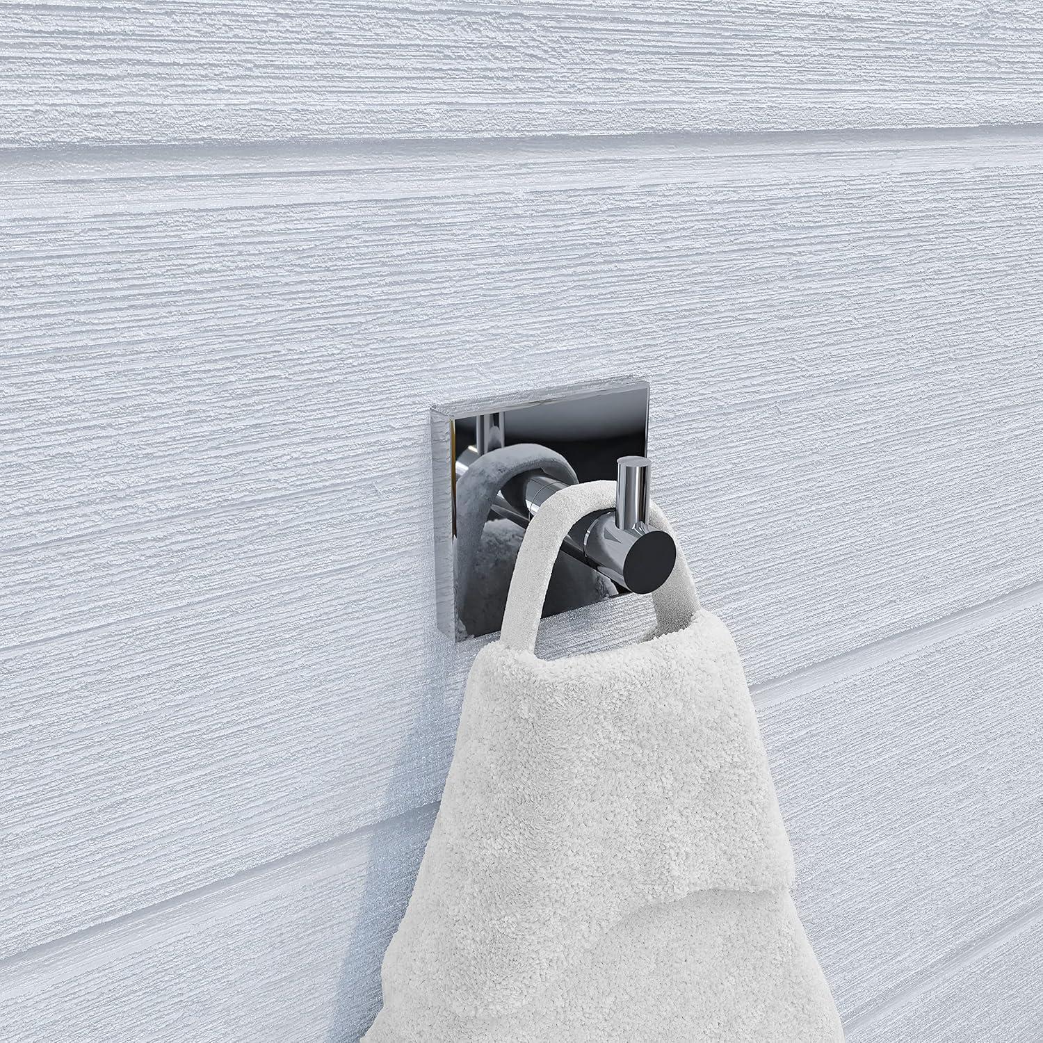 Croydex Flexi-Fix™ Chester Robe and Towel Hook, No Drilling Required