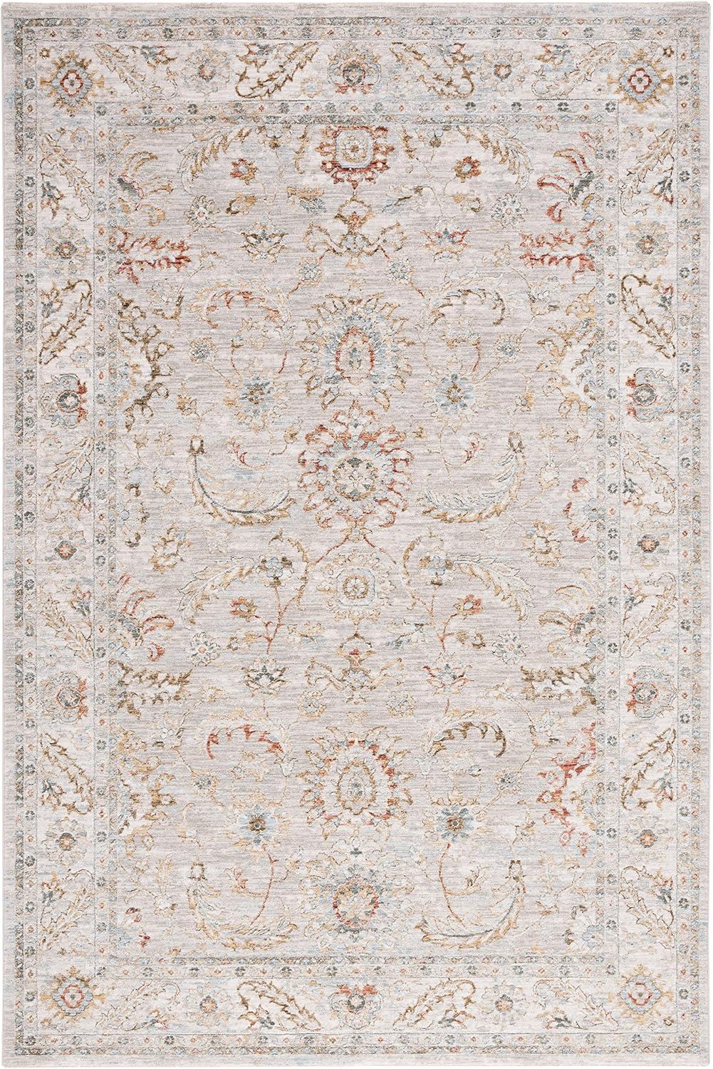 Hamilton HLT108 Power Loomed Area Rug - Gray/Gold - 5'3"x7'6" - Safavieh.