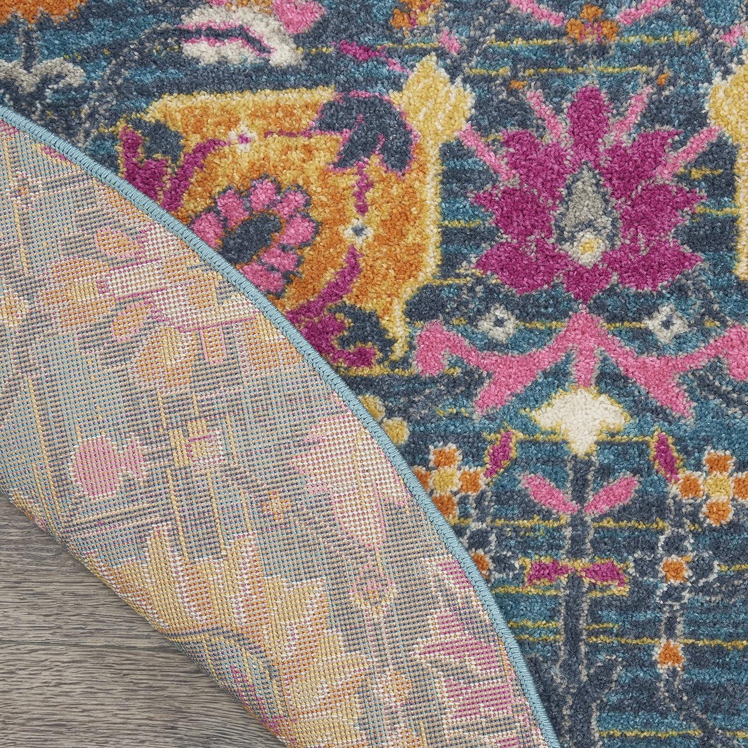 Nourison Passion Bohemian Indoor Rug Fuchsia 5' x Round