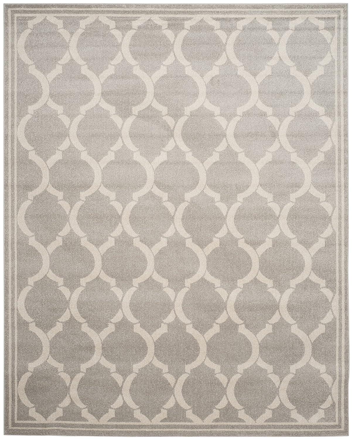 Amherst AMT415 Power Loomed Indoor Area Rug - Light Grey/Ivory - 8'x10' - Safavieh