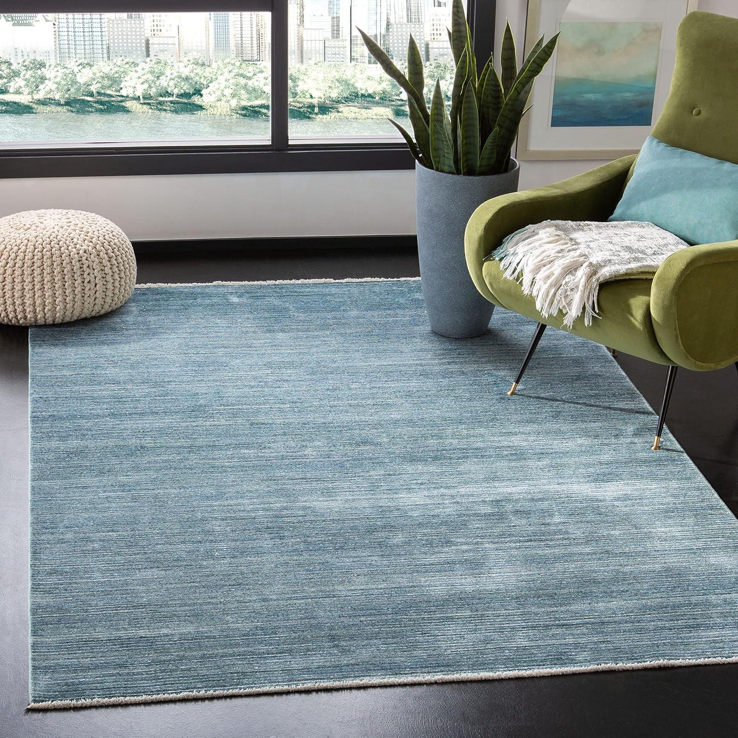 SAFAVIEH Dream Ethelyn Abstract Area Rug, Blue/Grey, 5' x 8'