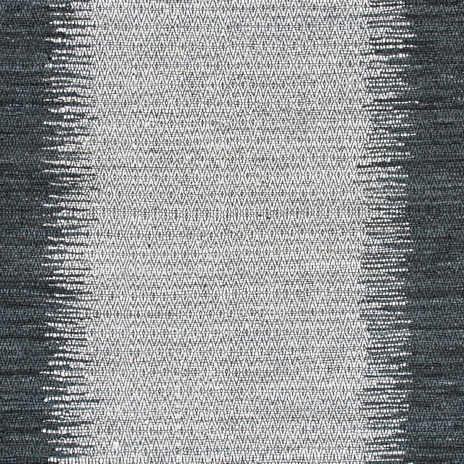 Vintage Leather VTL101 Hand Woven Indoor Accent Rug - Grey/Cream - 3'x5' - Safavieh