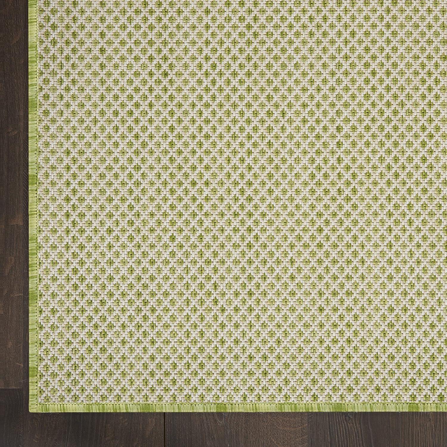 Nourison Courtyard COU01 Indoor/outdoor Area Rug - Ivory Green 7' x 10'