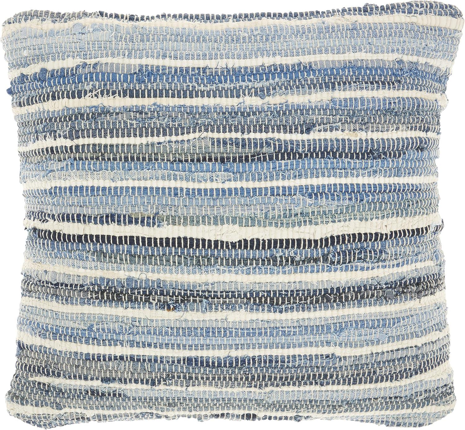 Life Styles Woven Throw Pillow Denim - Mina Victory