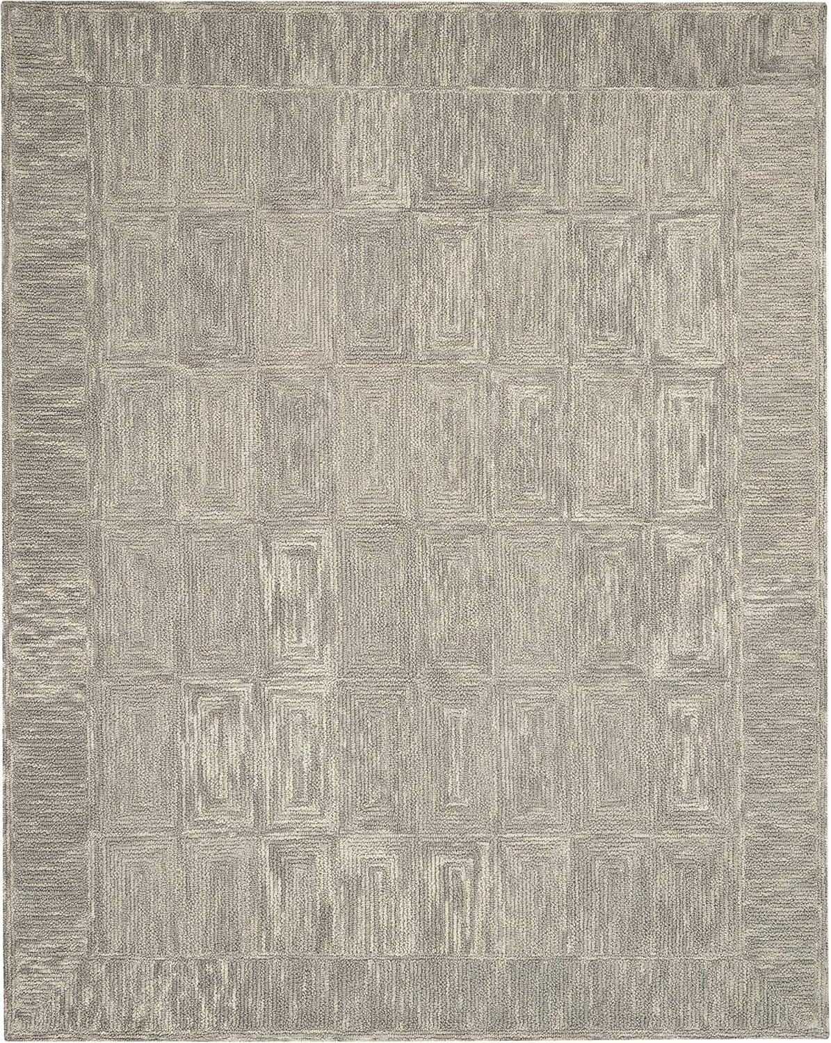 Nourison Vail Contemporary Indoor Area Rug Grey 8'3" x 11'6"