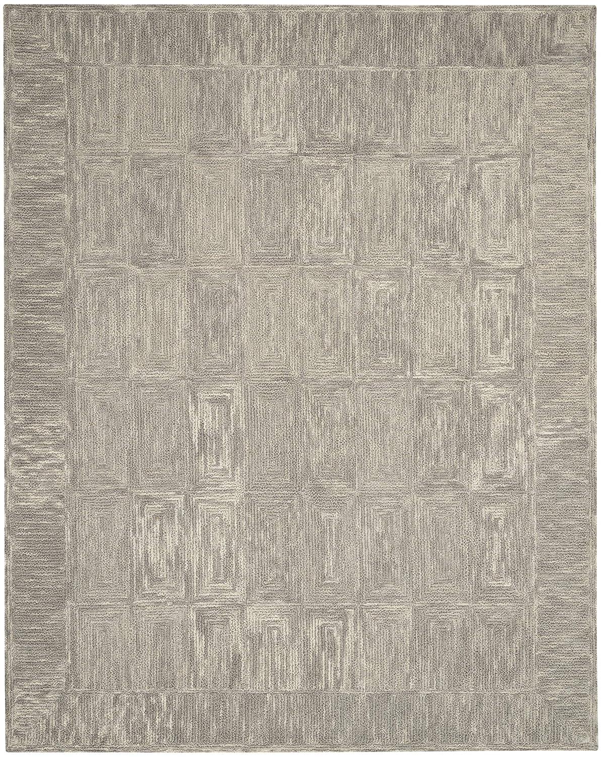 Nourison Vail Contemporary Indoor Area Rug Grey 8'3" x 11'6"