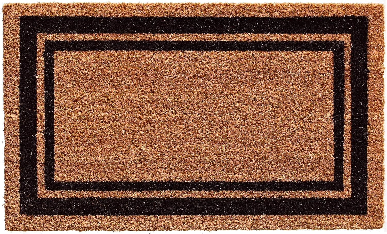 24 x 48 in. Doormat - Natural & Black Border