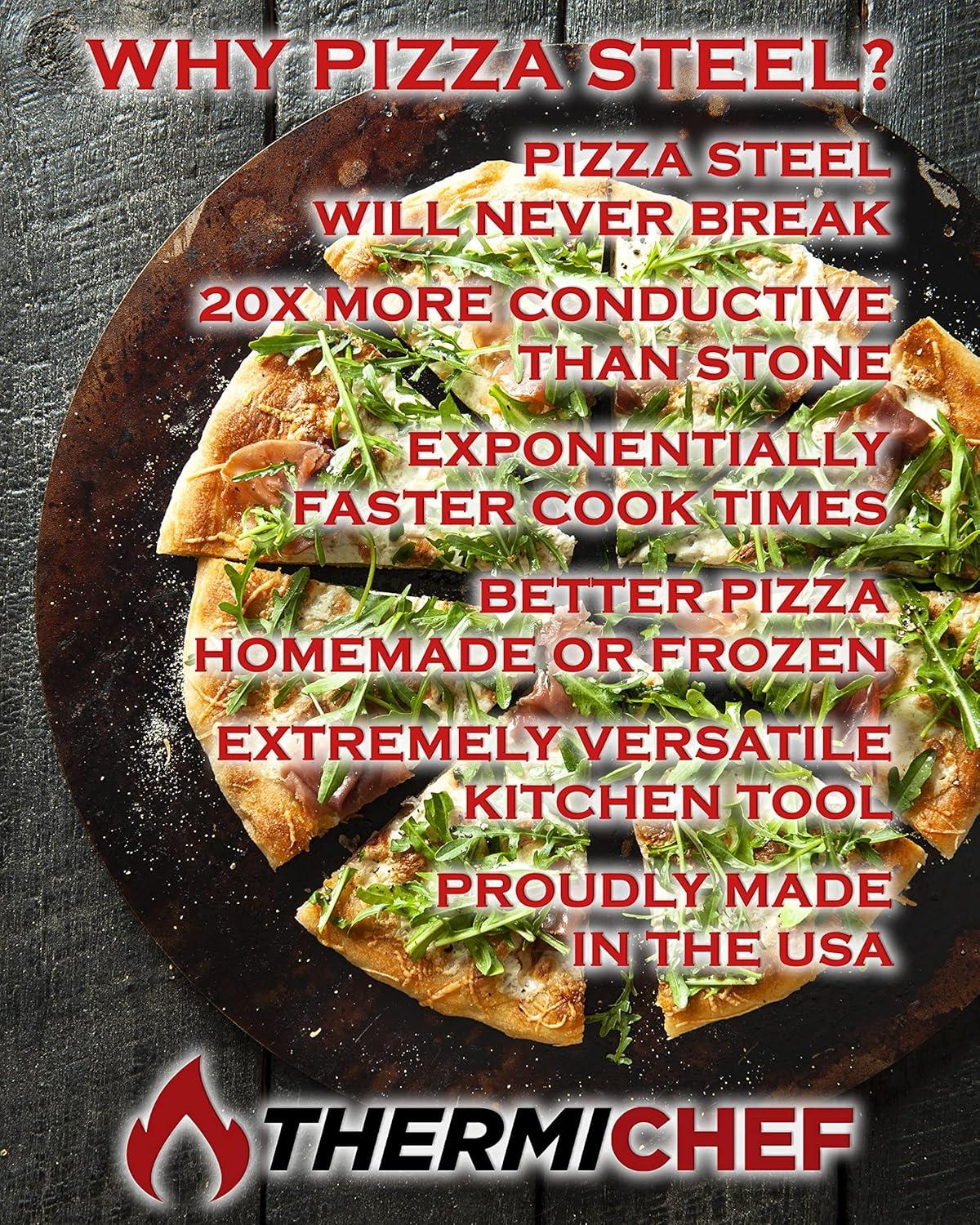 Deluxe Square Steel Pizza Plate 14" x 14"