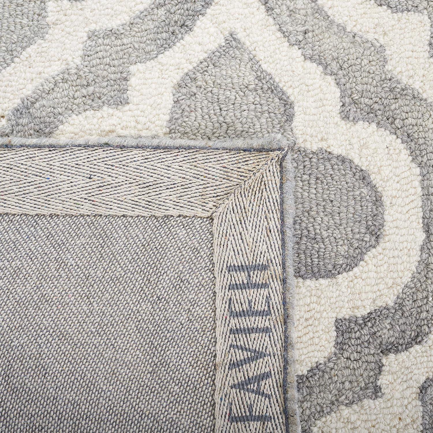 Dip Dye DDY537 Hand Tufted Indoor Area Rug - Grey/Ivory - 9'x12' - Safavieh