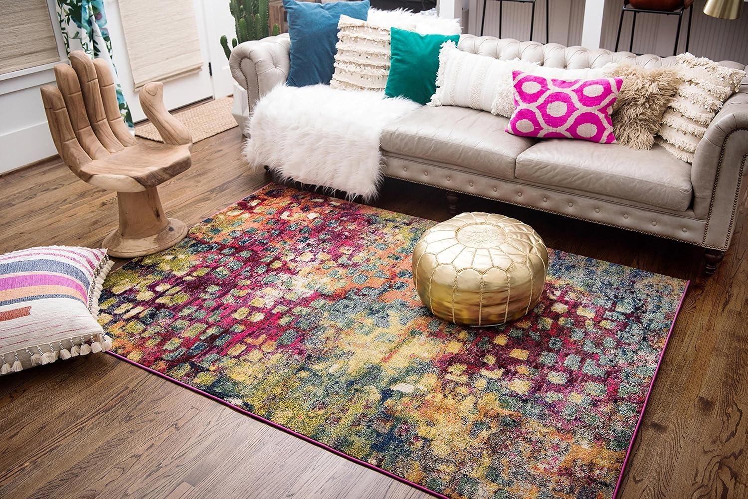 Unique Loom 5' 1 x 8' 0 Jardin Ivy Multi Area Rug