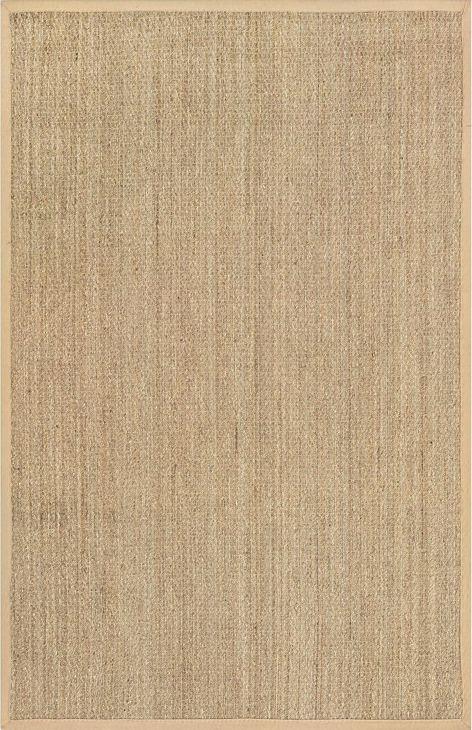 Elijah Seagrass Easy-Care Beige 6' Square Area Rug