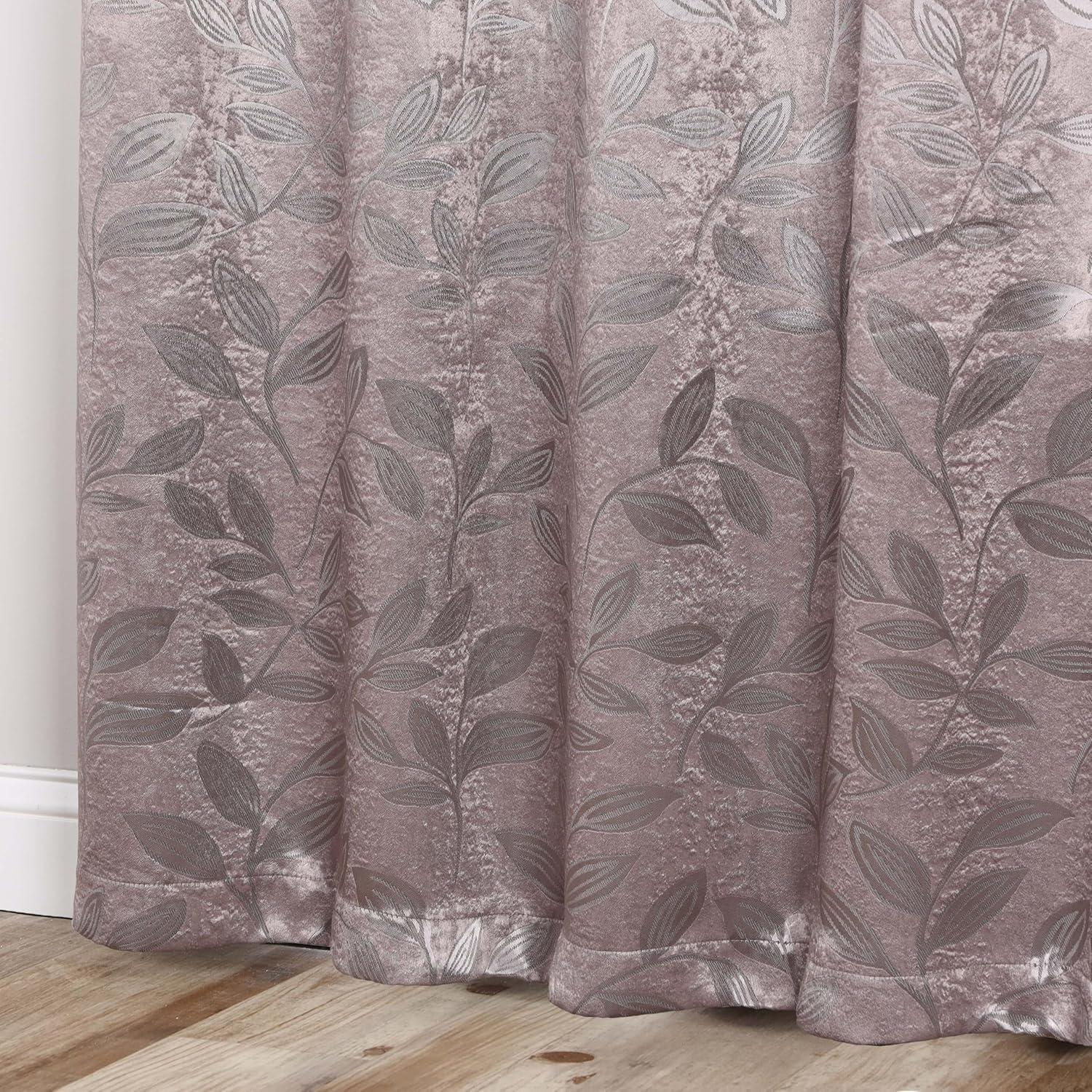 Superior Modern Bohemian Leaves Polyester Machine Washable Room Darkening Blackout Curtains by Superior (Set of 2)